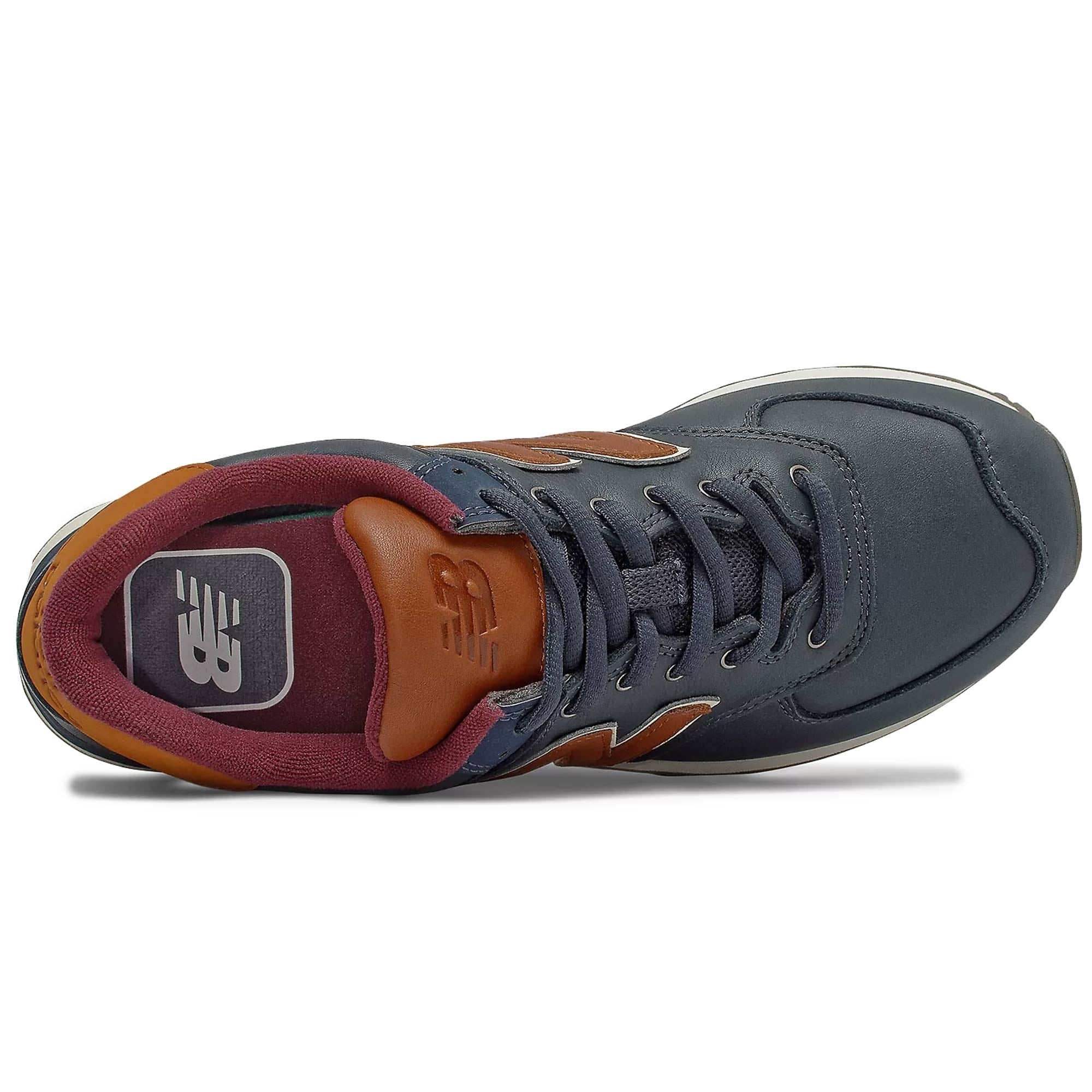 574 Leather - Navy
