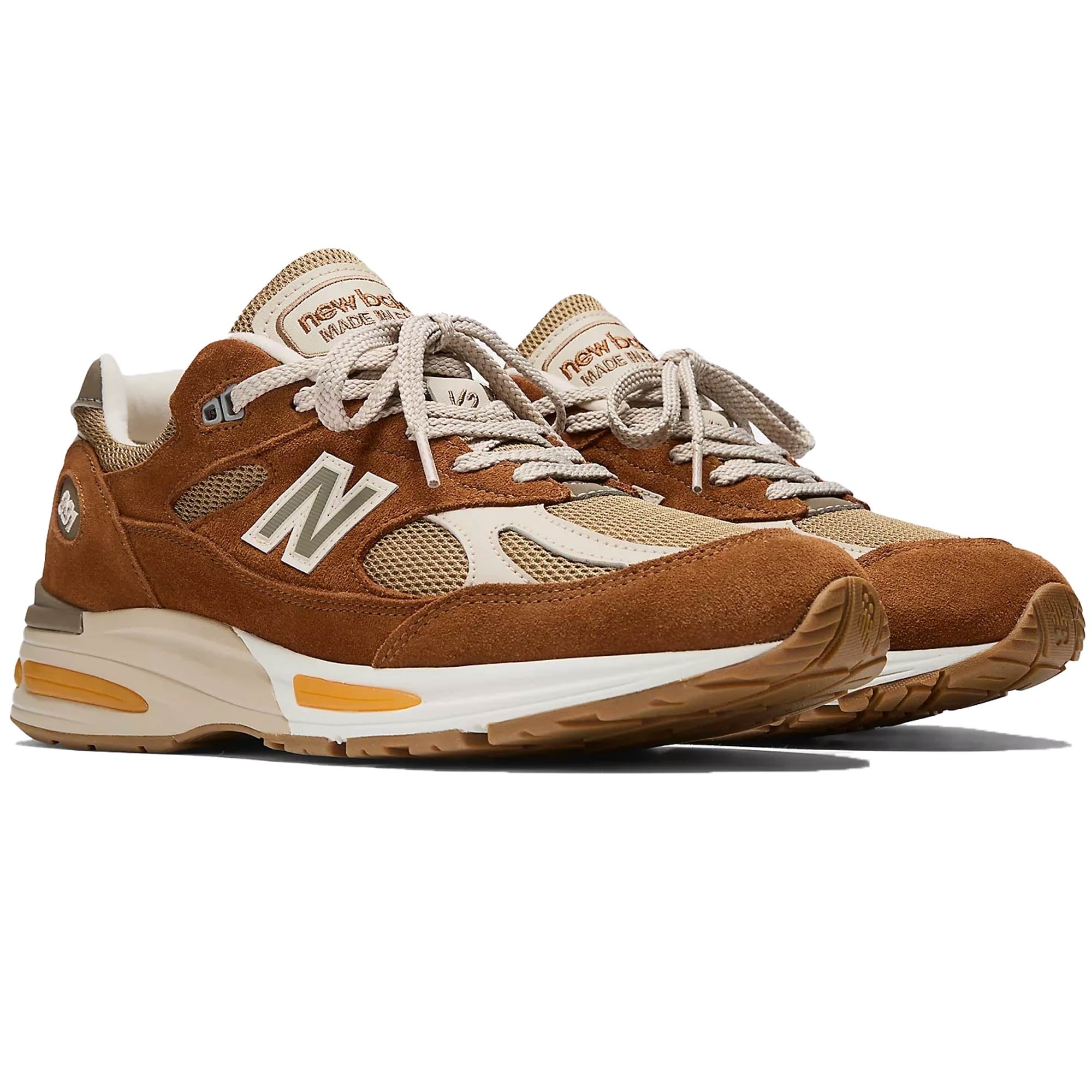 New Balance Made In UK 991v2 Iconic Influences Shoes - Tan Brown