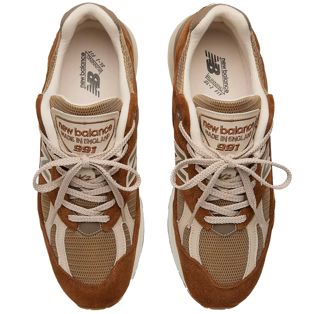 New Balance Made In UK 991v2 Iconic Influences Shoes - Tan Brown