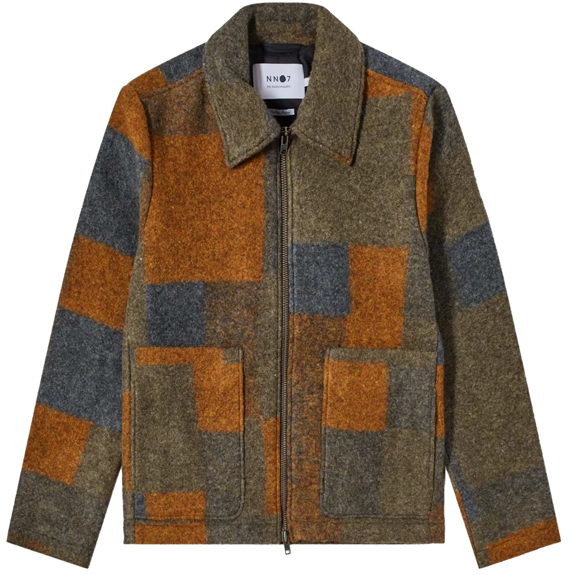 Gael Wool Jacket - Brown Check