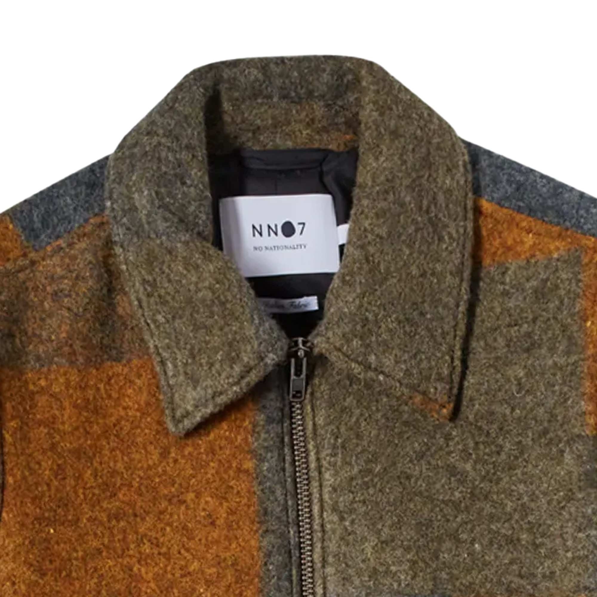 Gael Wool Jacket - Brown Check