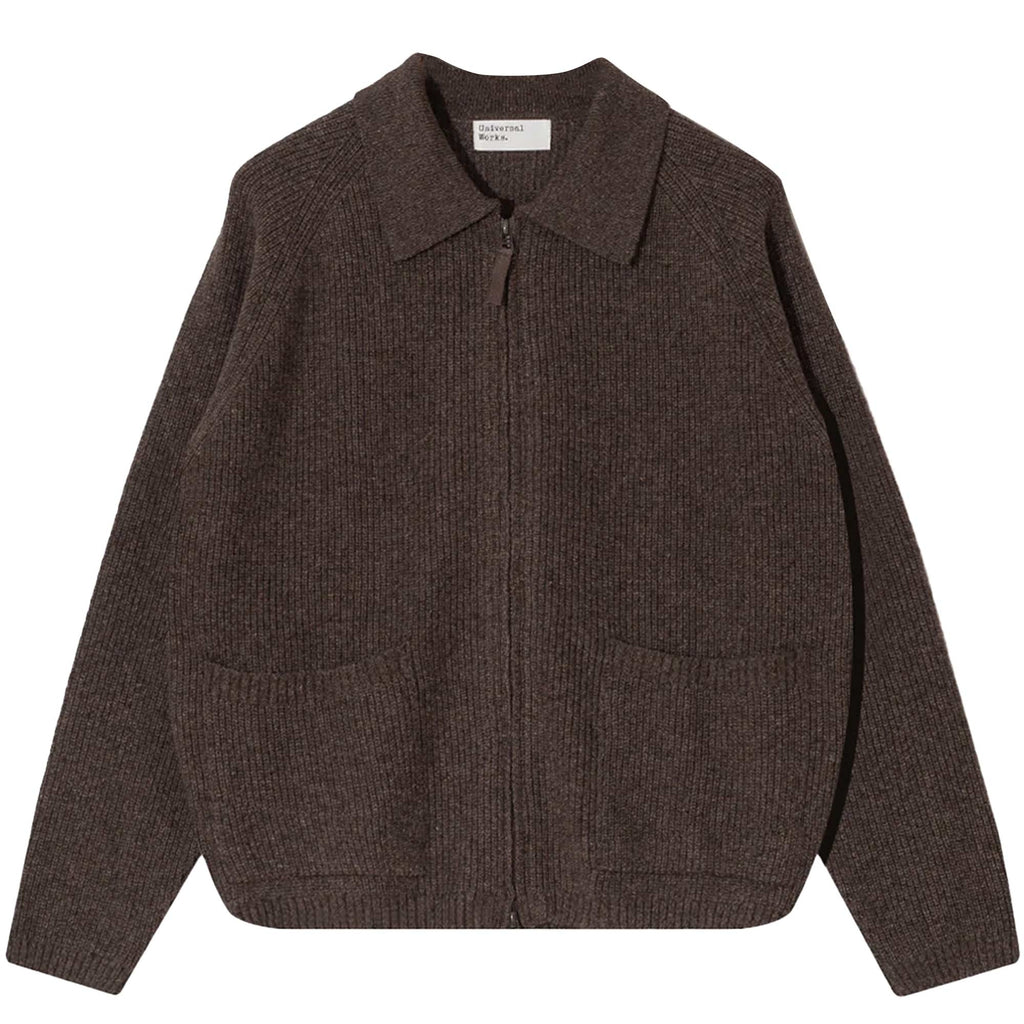 Universal Works Zip Cardigan - Brown
