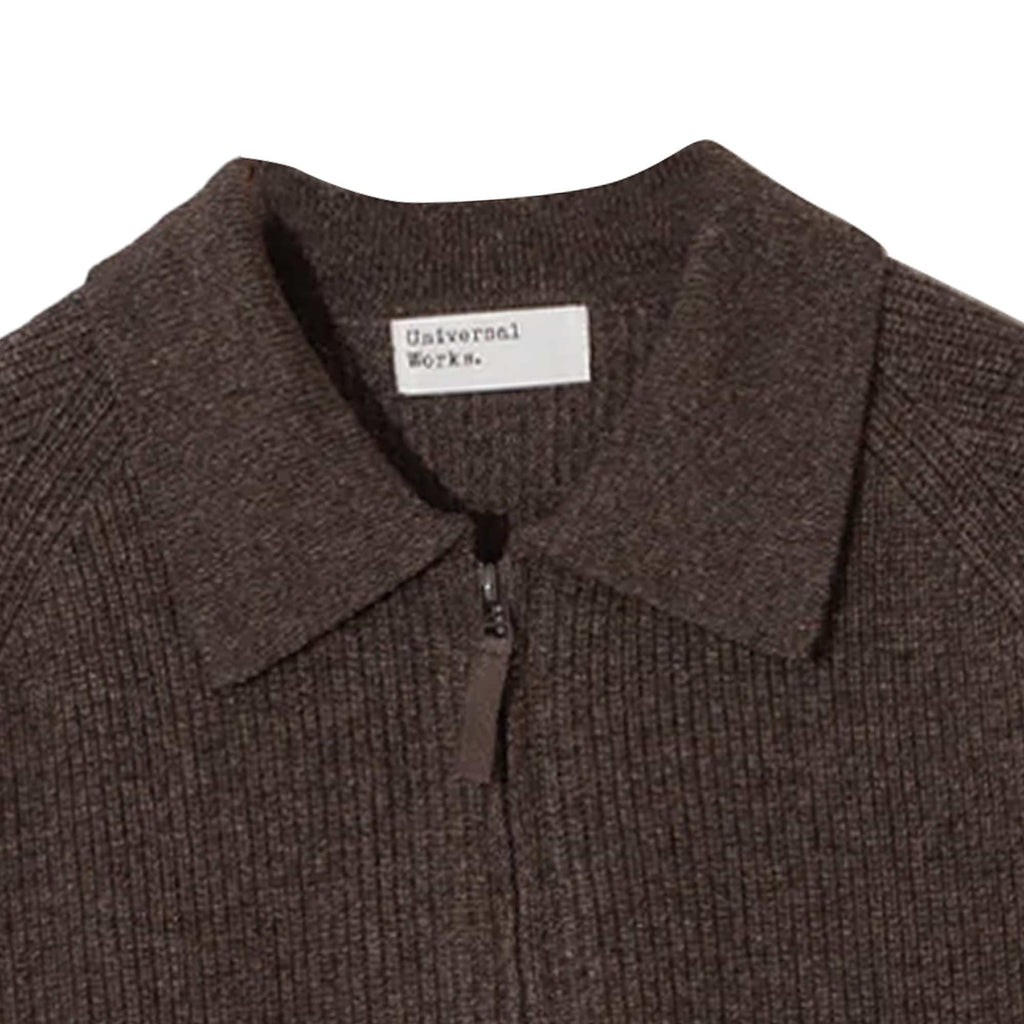 Universal Works Zip Cardigan - Brown