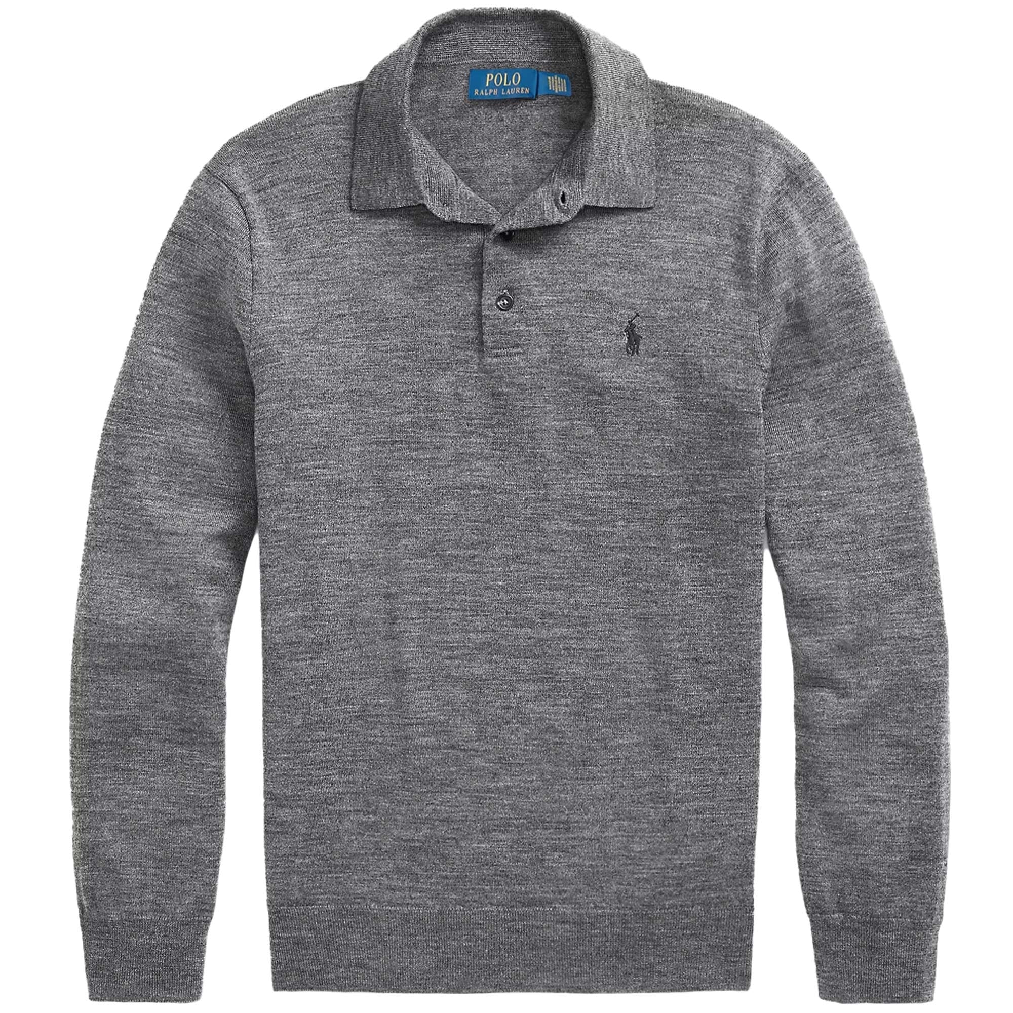Polo Ralph Lauren Wool Polo-Collar Jumper - Grey