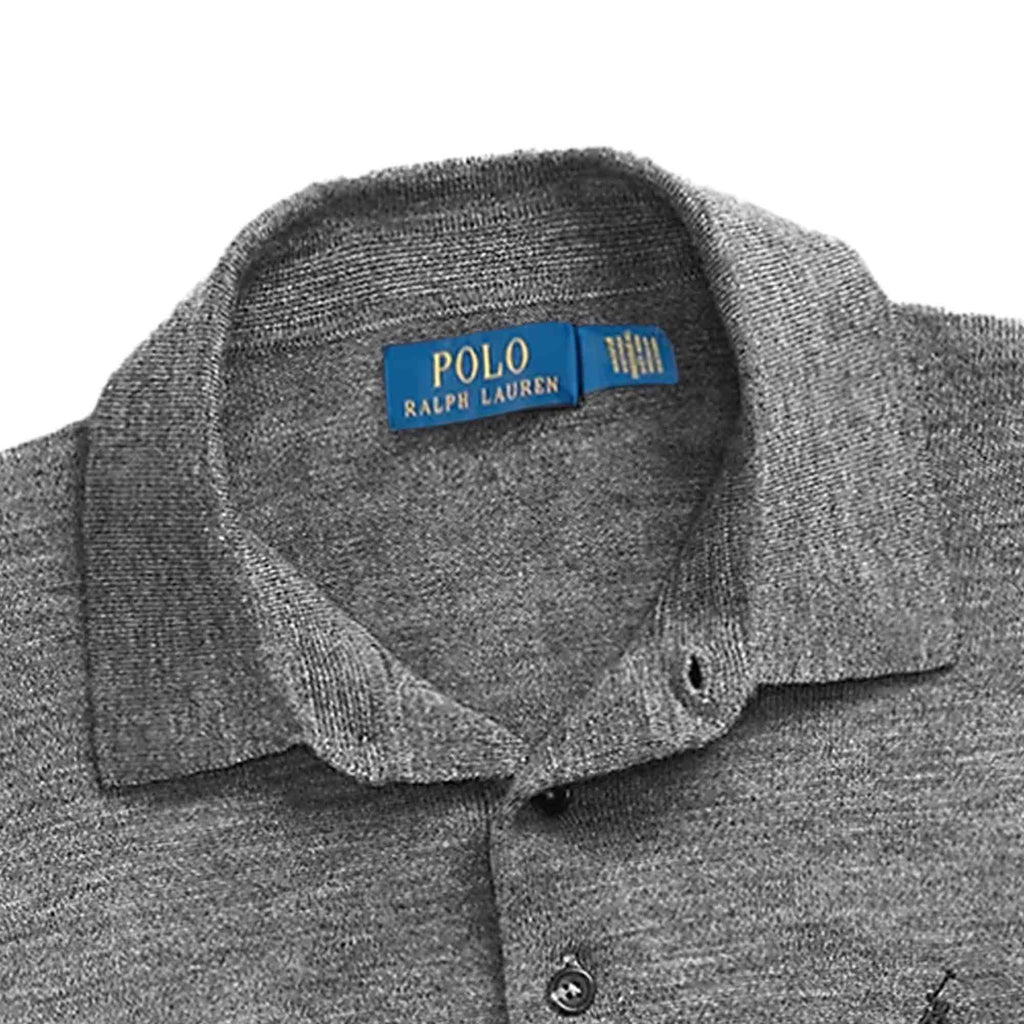 Polo Ralph Lauren Wool Polo-Collar Jumper - Grey