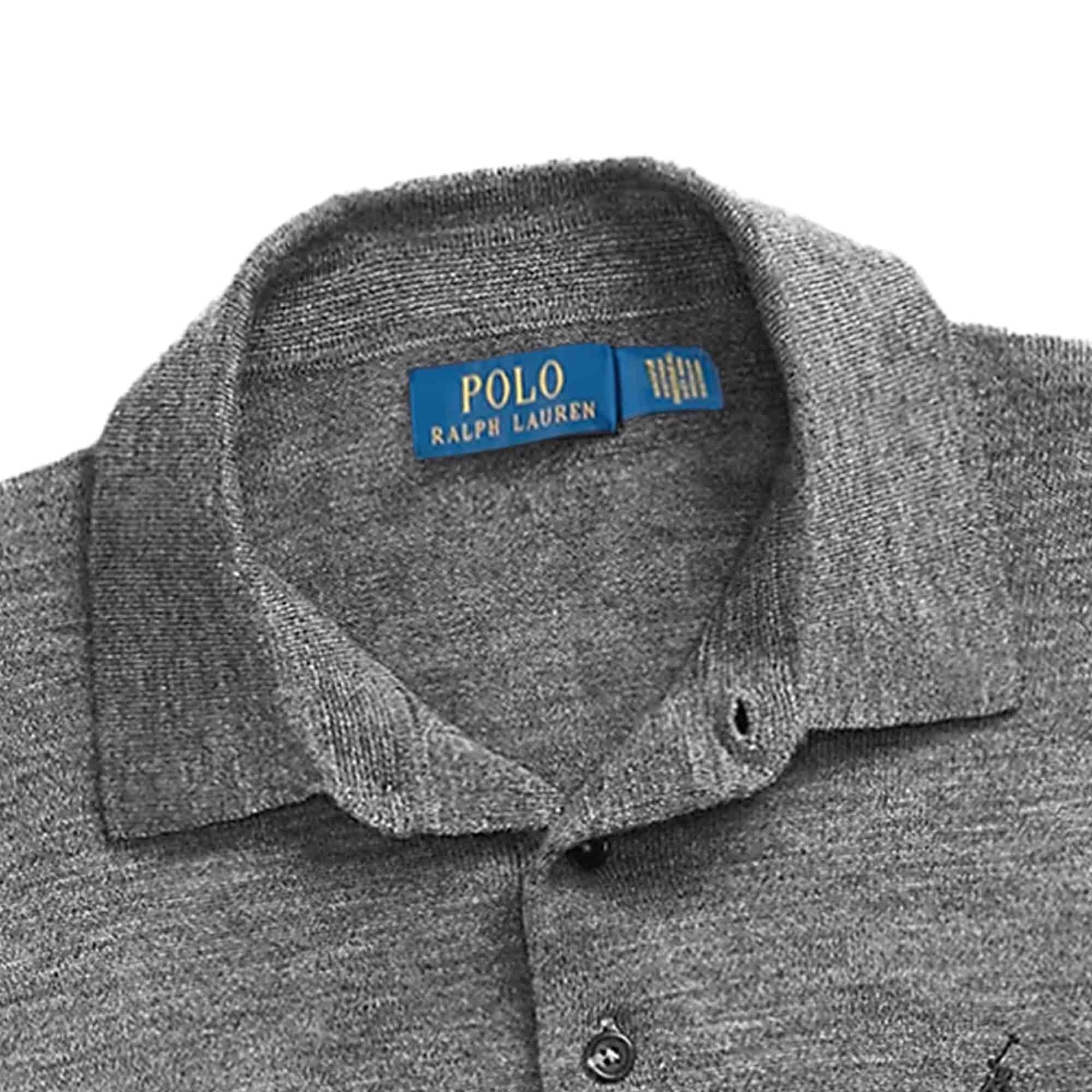 Polo Ralph Lauren Wool Polo-Collar Jumper - Grey