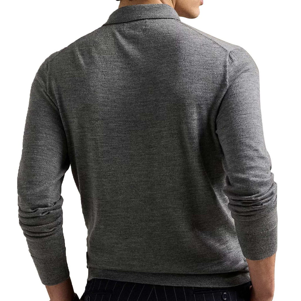Polo Ralph Lauren Wool Polo-Collar Jumper - Grey