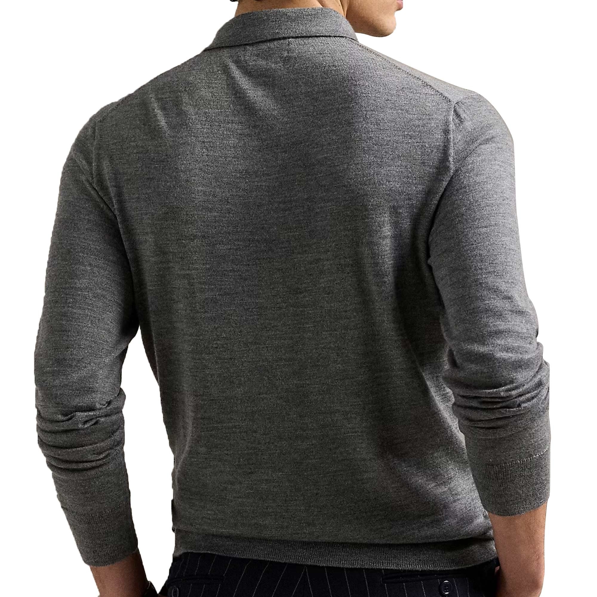 Polo Ralph Lauren Wool Polo-Collar Jumper - Grey