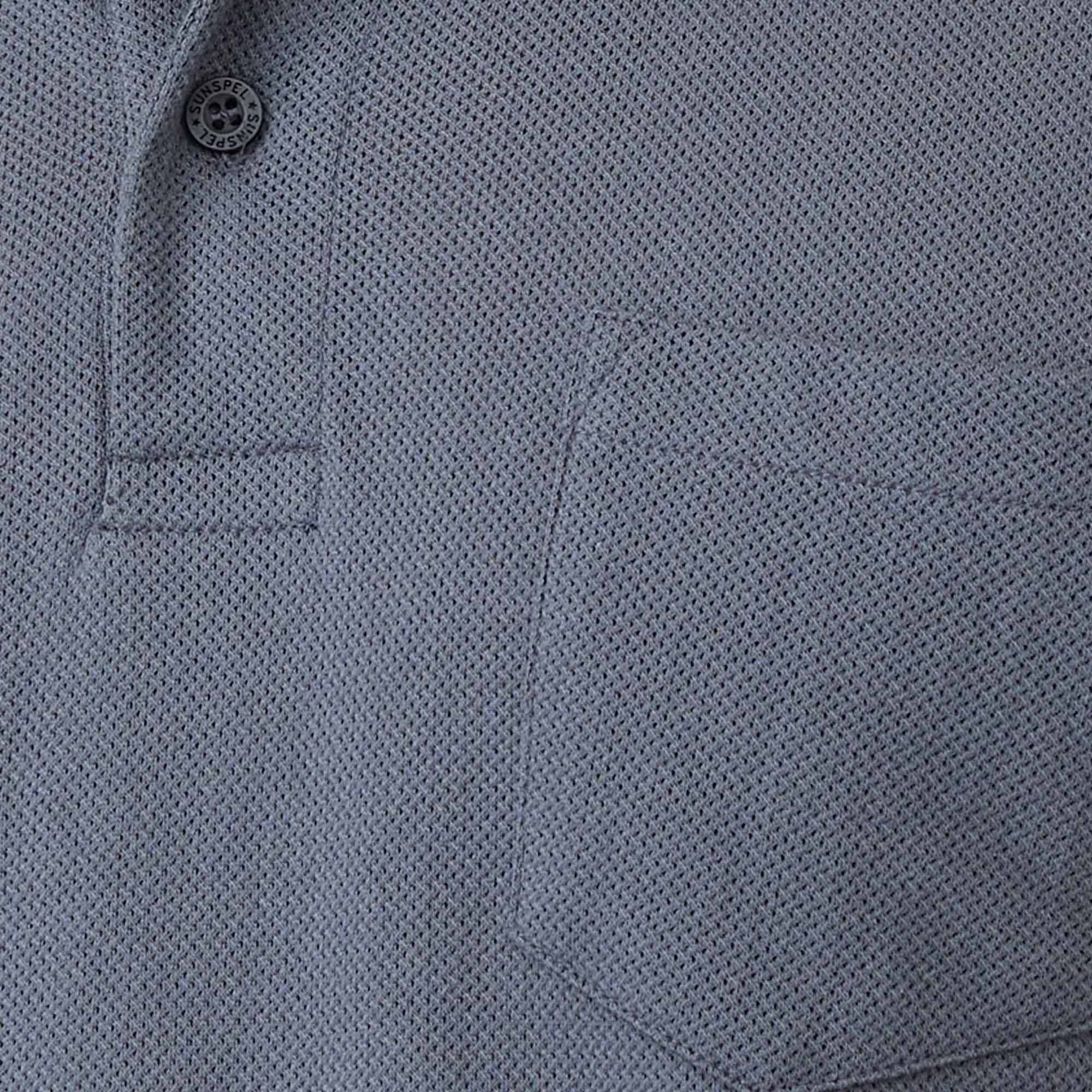 Sunspel Riviera Polo Shirt - Slate Blue