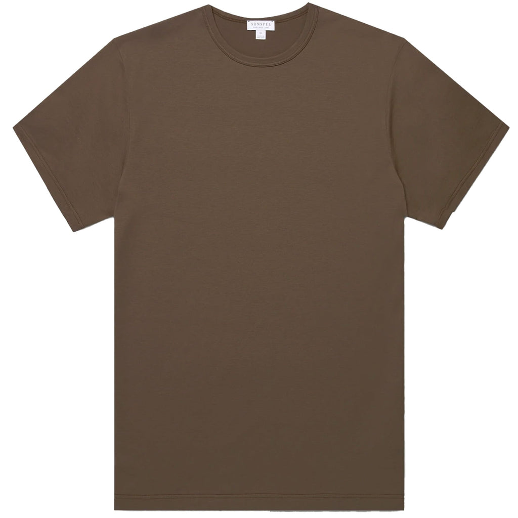 Sunspel Classic T-Shirt - Bark
