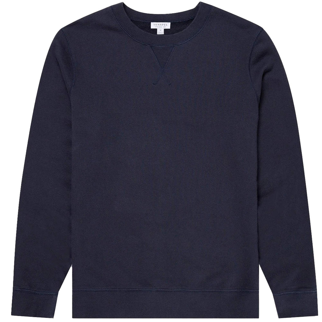 Sunspel Loopback Sweatshirt - Navy