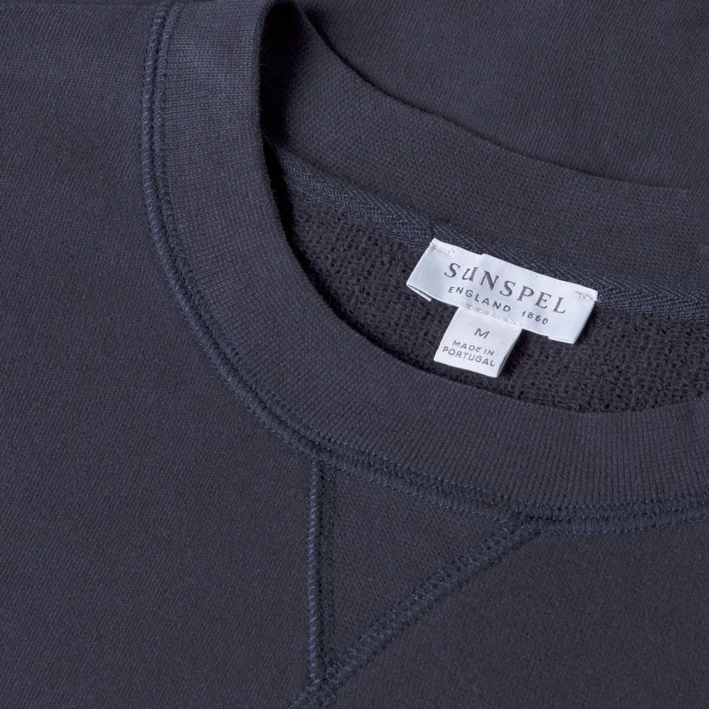 Sunspel Loopback Sweatshirt - Navy