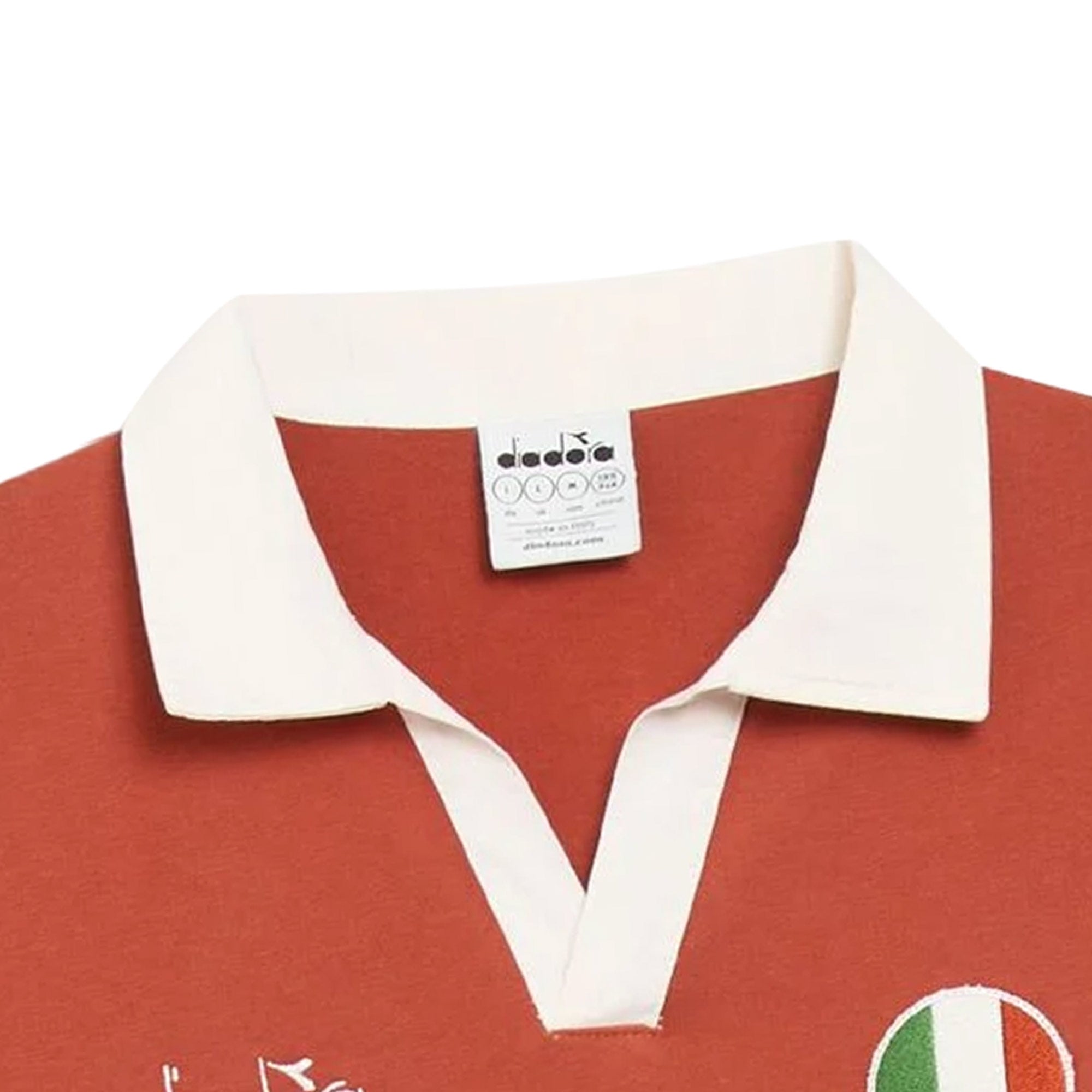 Diadora x Palmes Polo Long Sleeve Legacy - Burnt Brick
