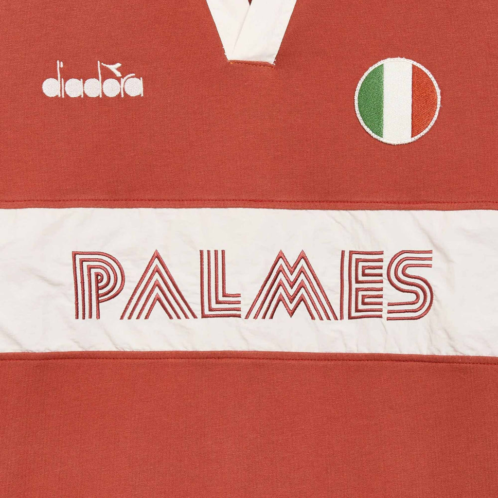 Diadora x Palmes Polo Long Sleeve Legacy - Burnt Brick