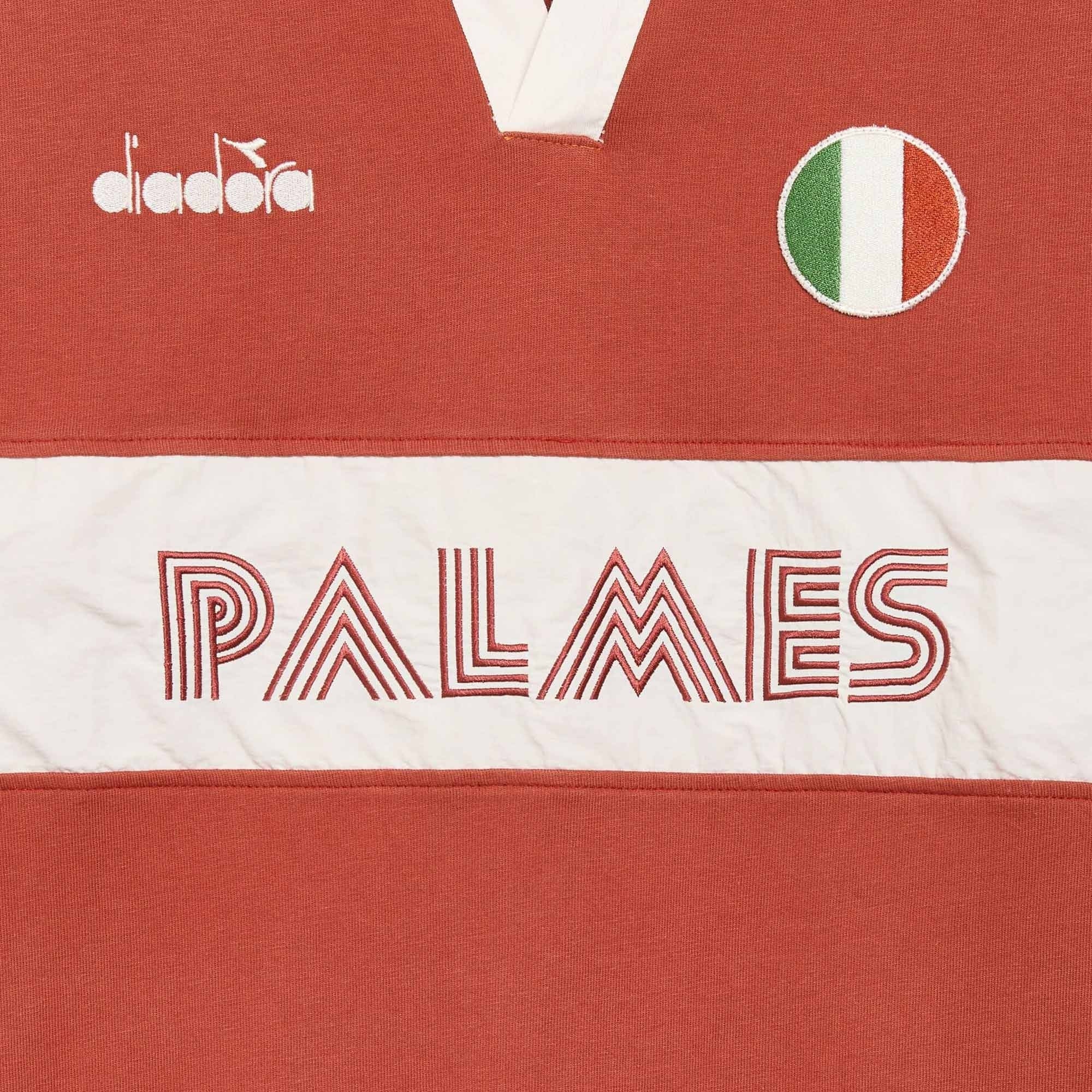 Diadora x Palmes Polo Long Sleeve Legacy - Burnt Brick