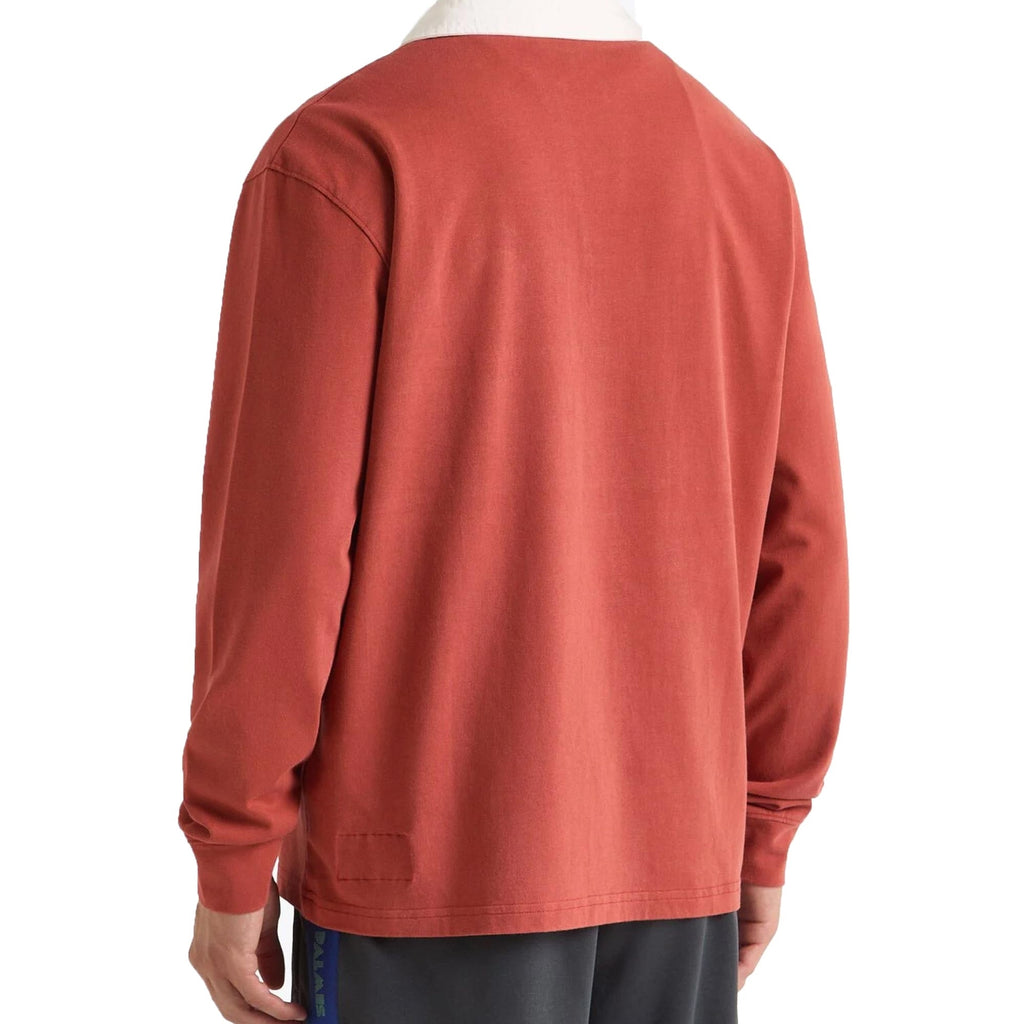 Diadora x Palmes Polo Long Sleeve Legacy - Burnt Brick