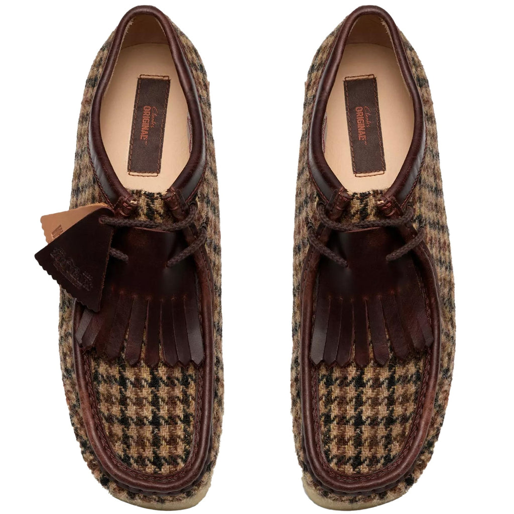 Clarks Originals Wallabee x Harris Tweed - Brown