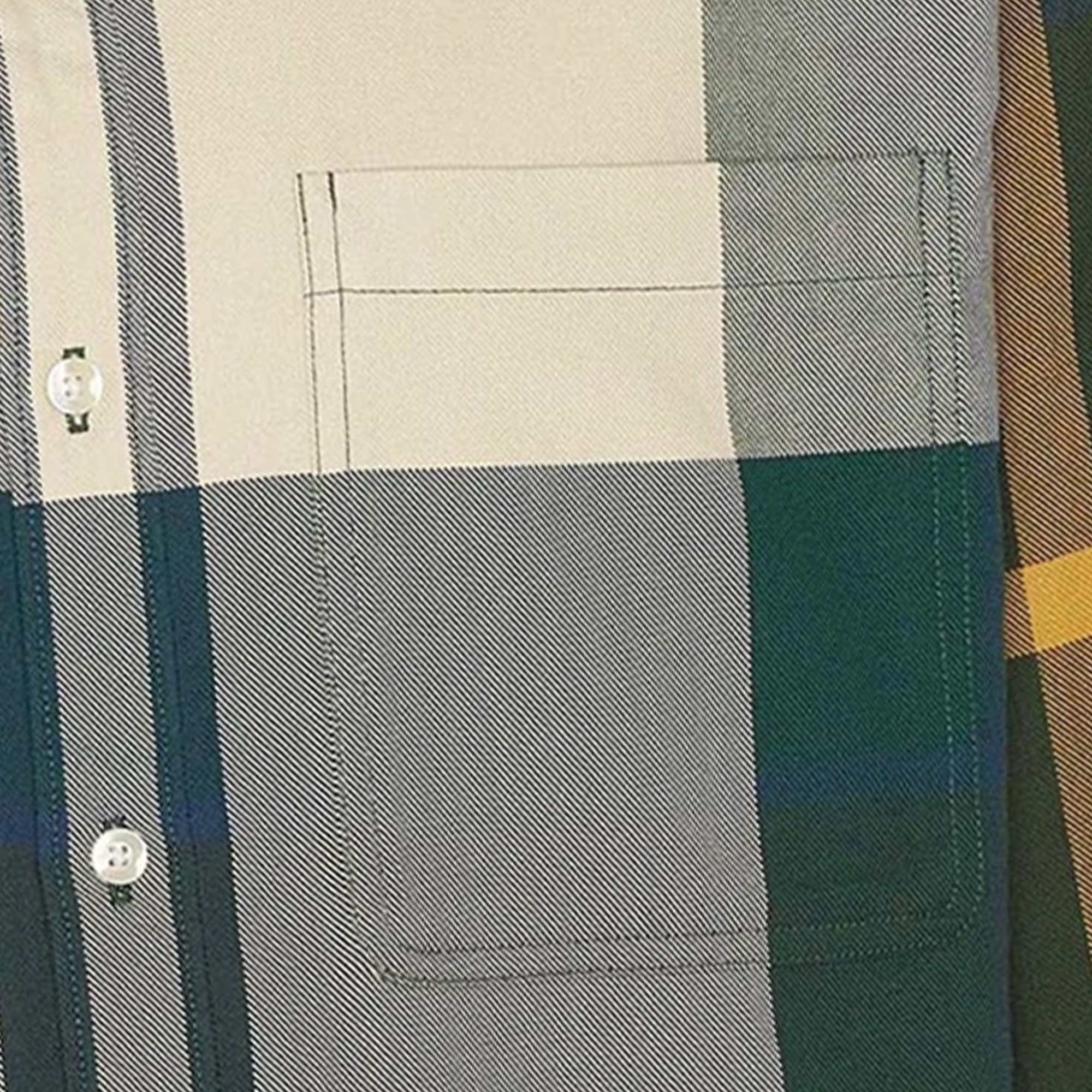 Renford Oversized Long-Sleeved Tartan Shirt - Ancient