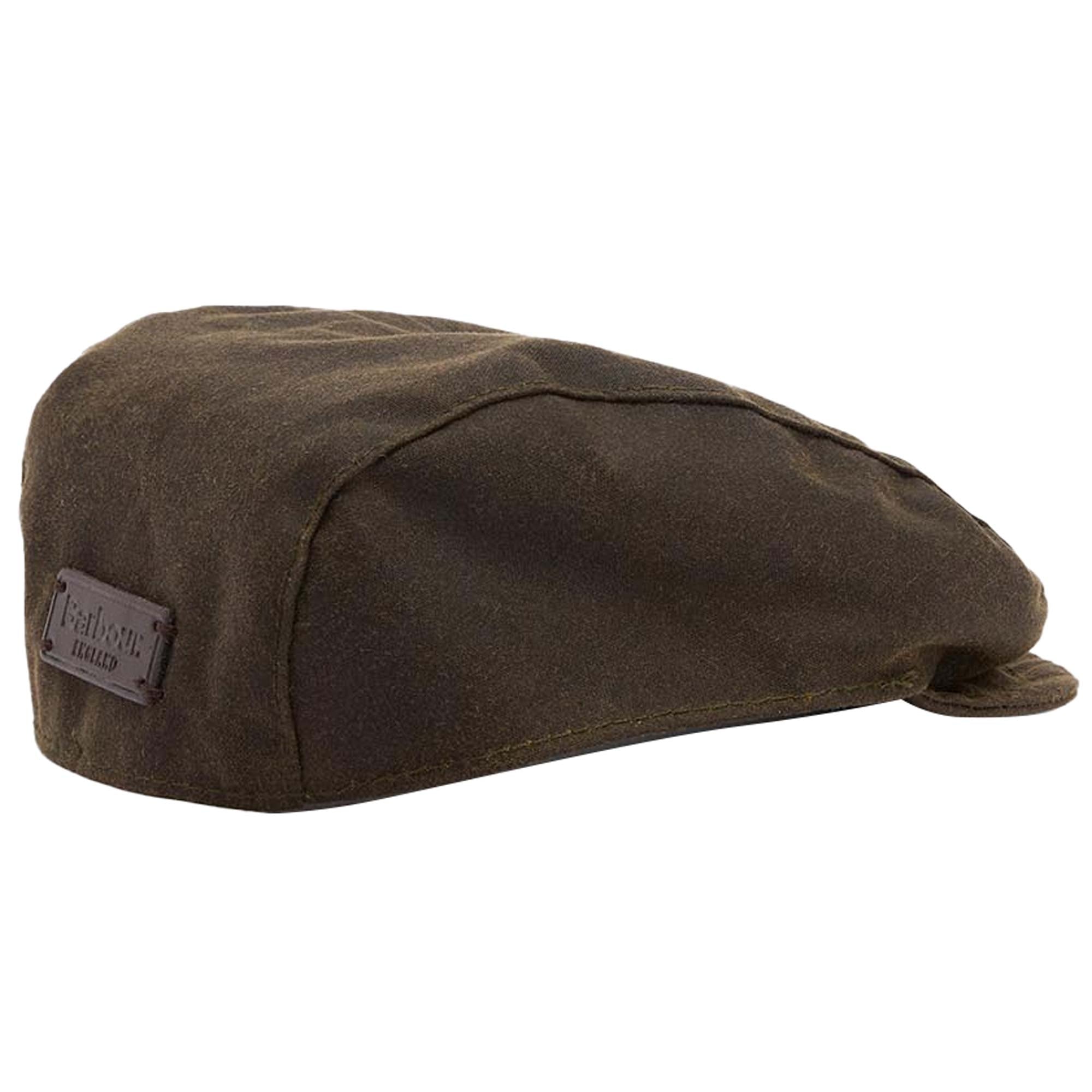 Barbour Dog Wax Flat Cap - Olive