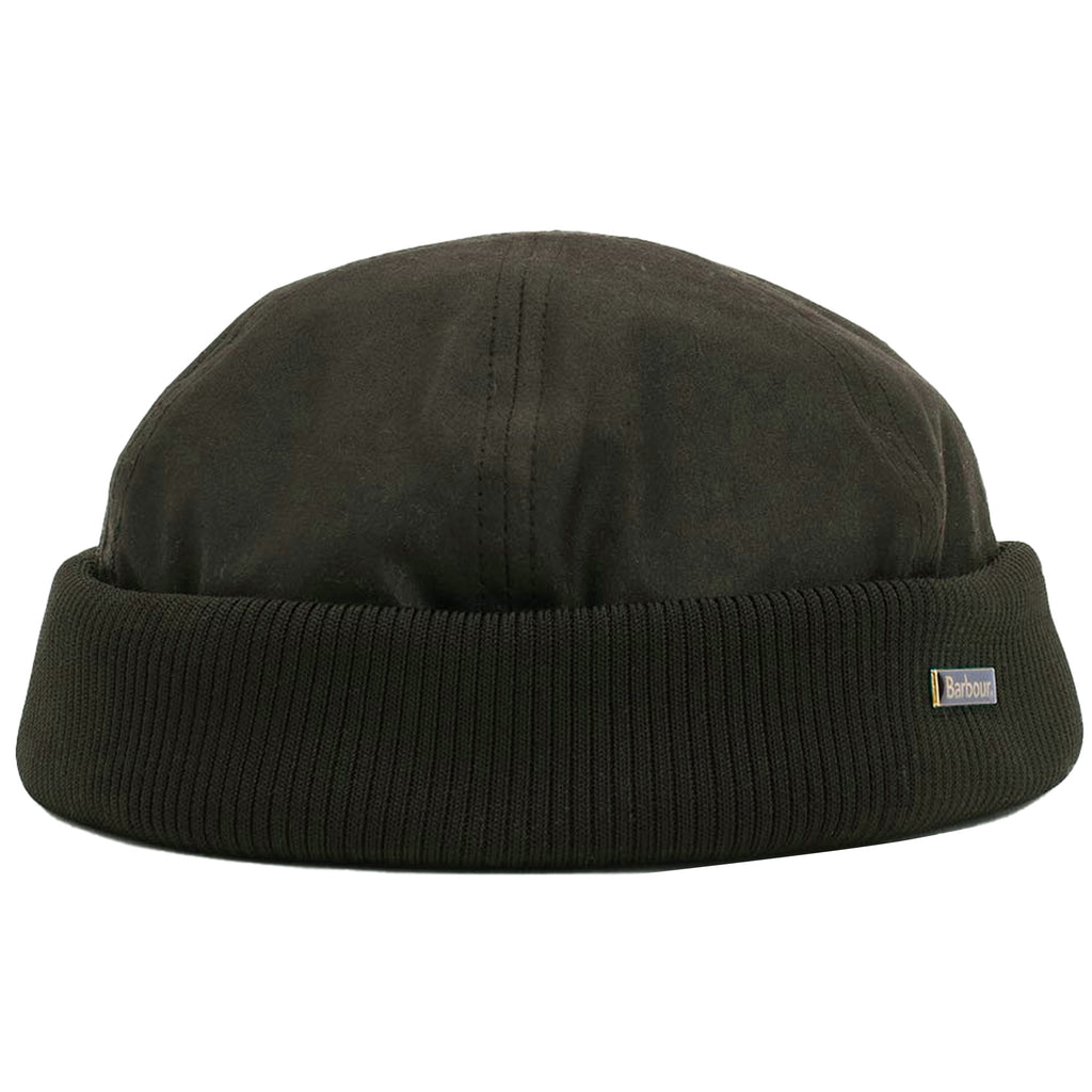 Barbour Oakmoor Waxed Docker Hat - Olive