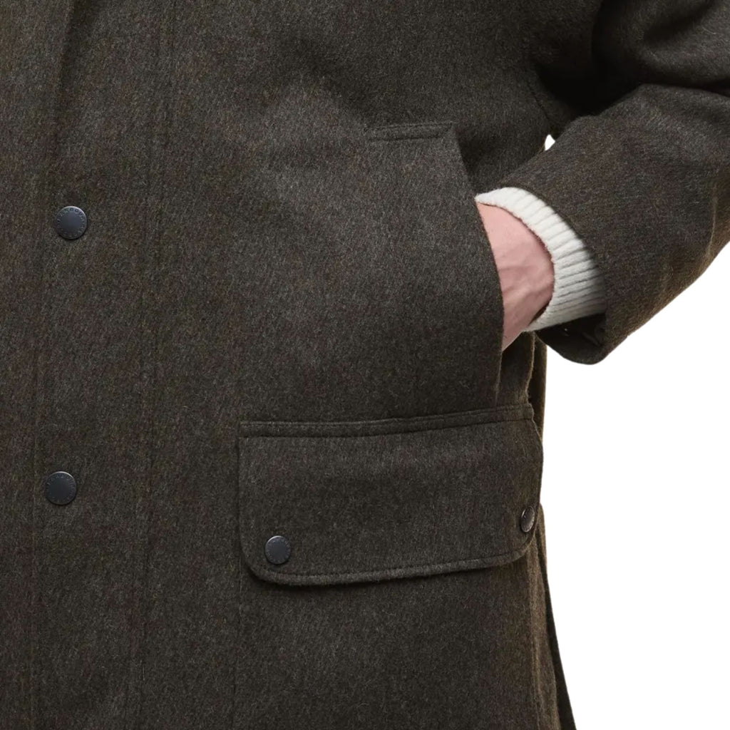 Barbour Modified Bedale Wool Jacket - Olive