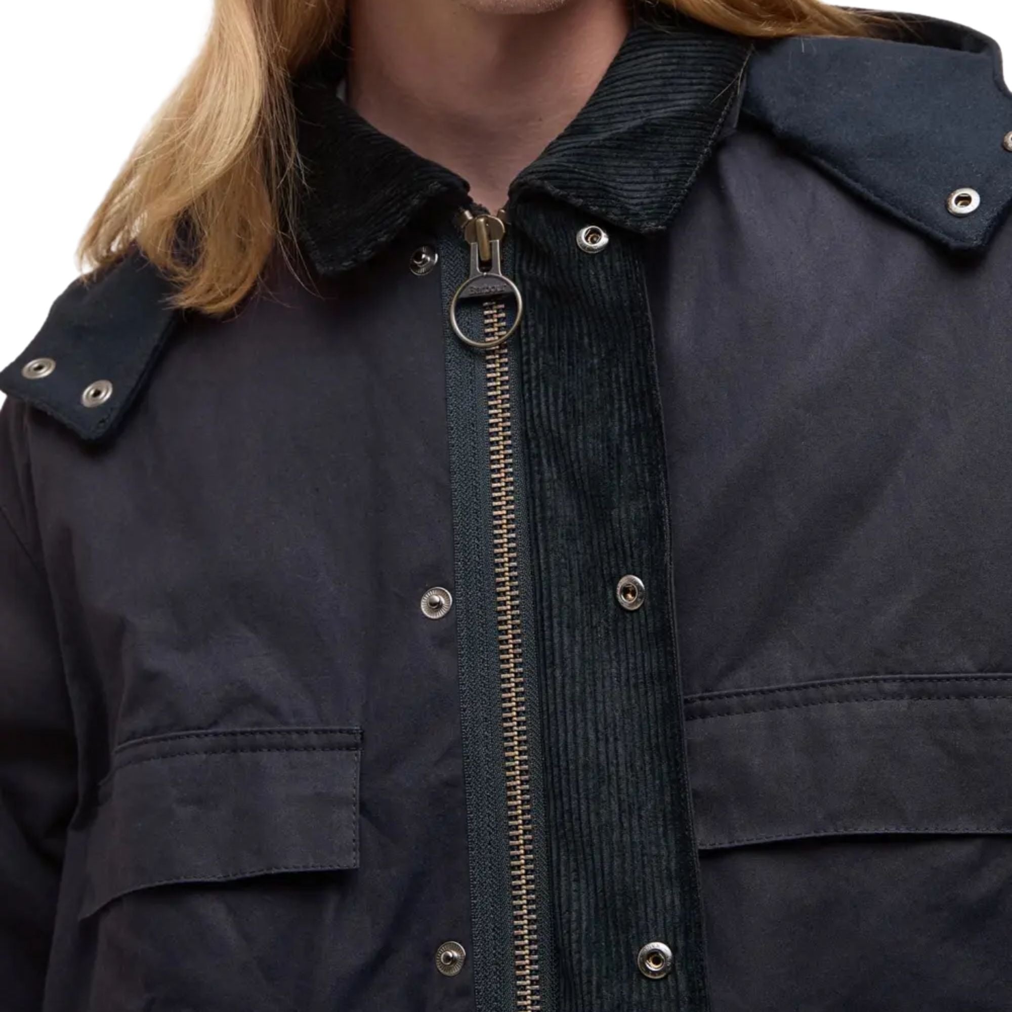 Barbour x Kaptain Sunshine Oversized Bedale Casual Field Coat - Dark Indigo