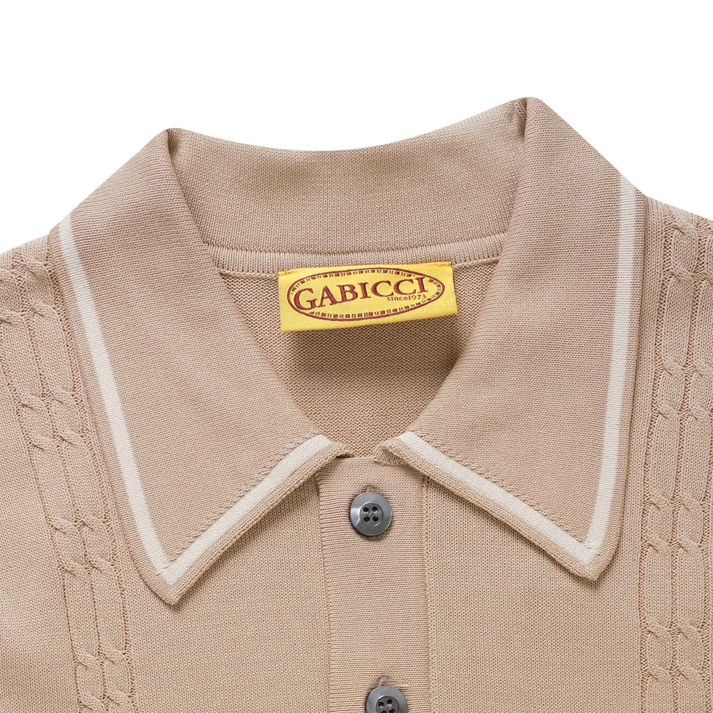 Gabicci Vintage Ned Polo Shirt - Nutmeg