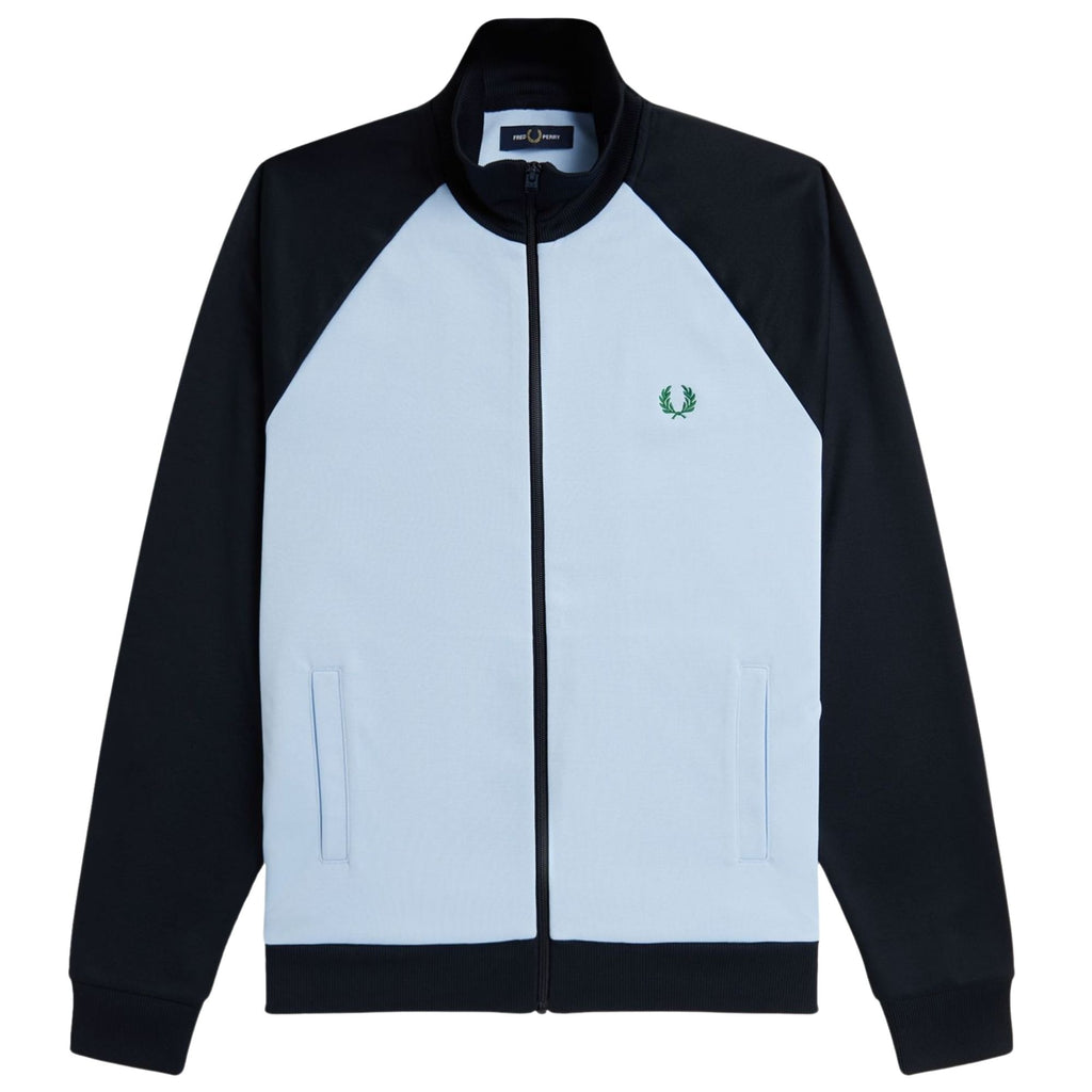 Contrast Sleeve Track Jacket - Blue