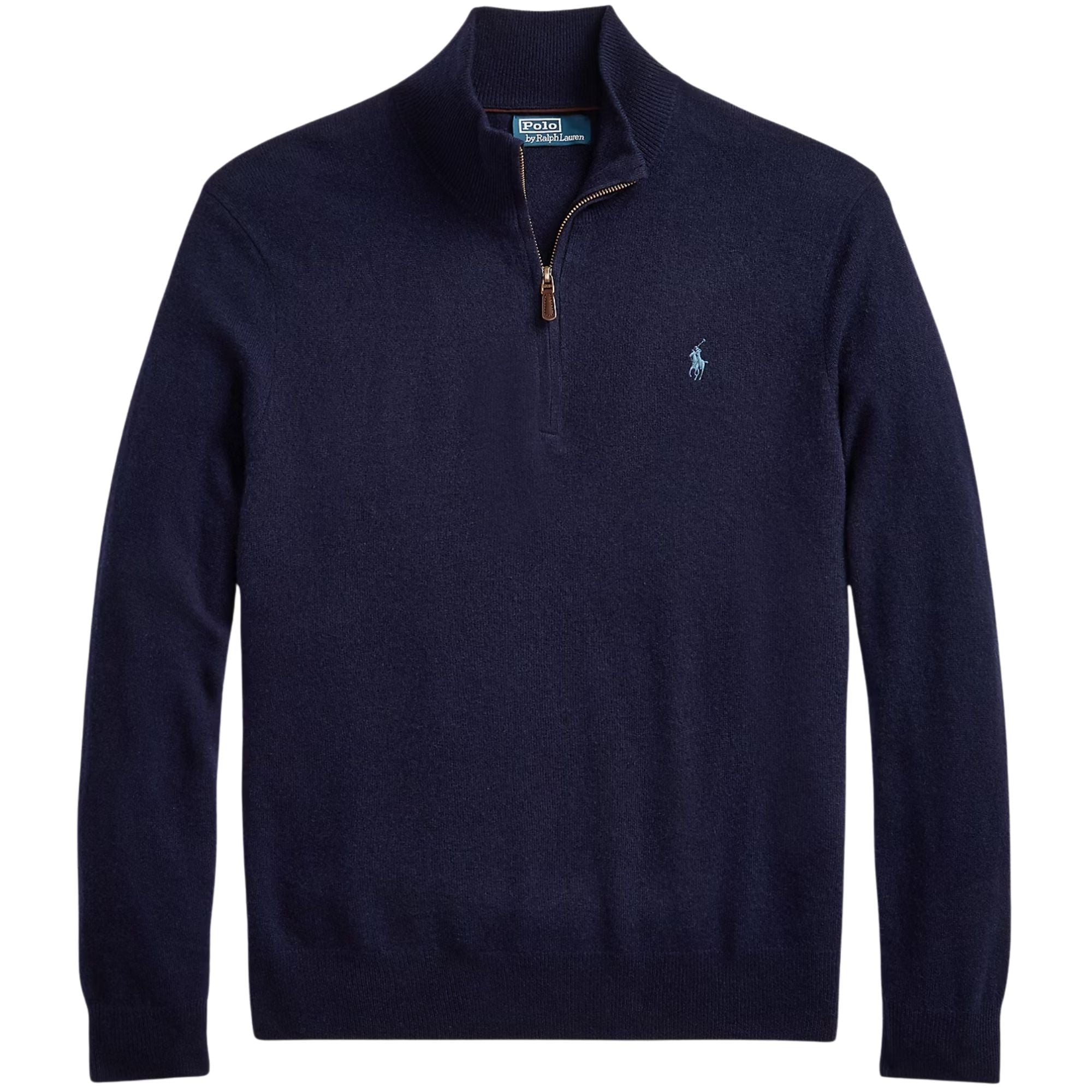 Polo Ralph Lauren Wool Quarter-Zip Jumper - Blue