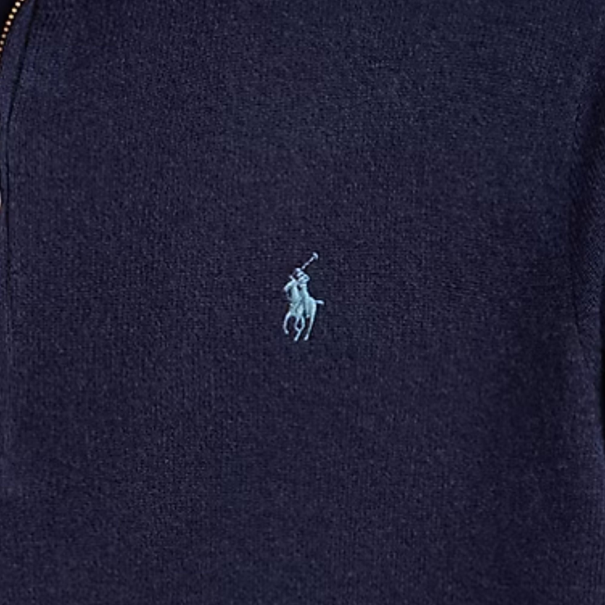 Polo Ralph Lauren Wool Quarter-Zip Jumper - Blue