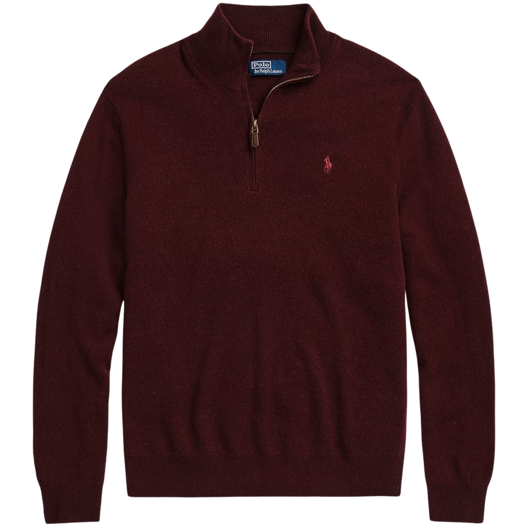 Polo Ralph Lauren Wool Quarter-Zip Jumper - Wine