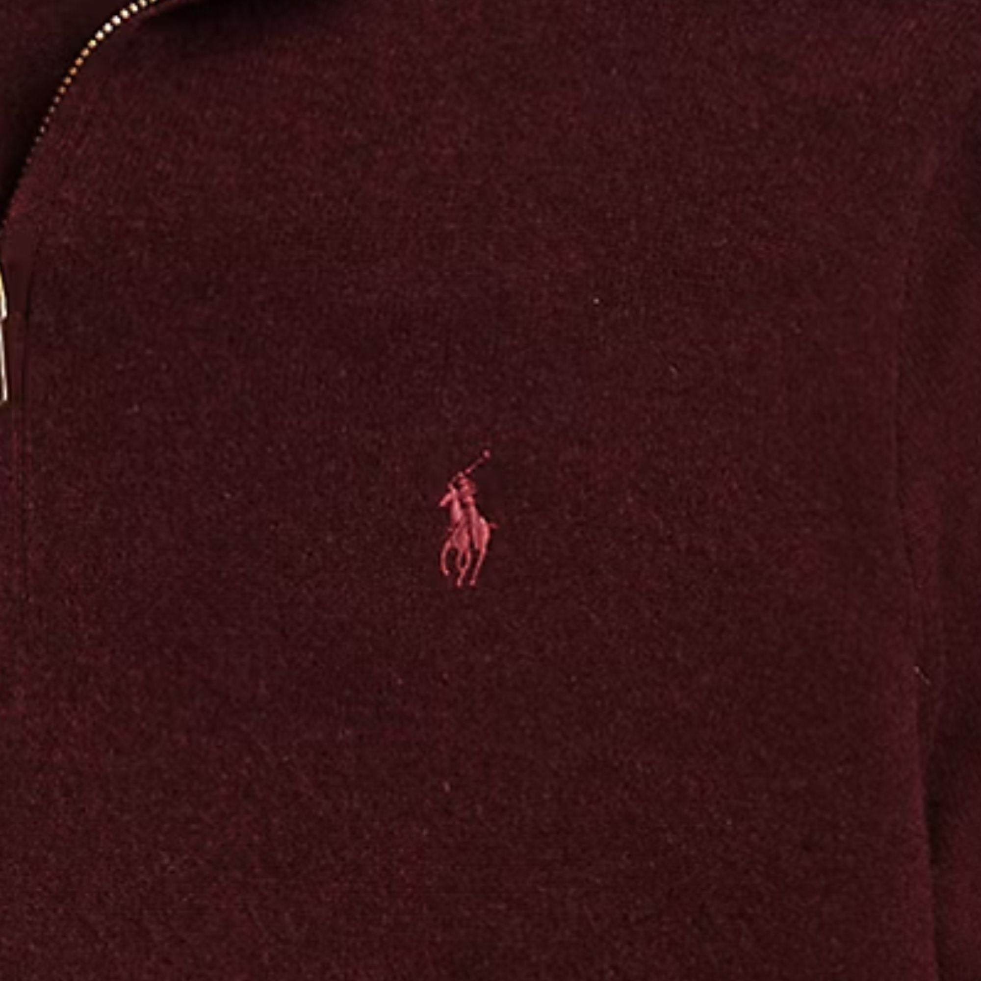 Polo Ralph Lauren Wool Quarter-Zip Jumper - Wine