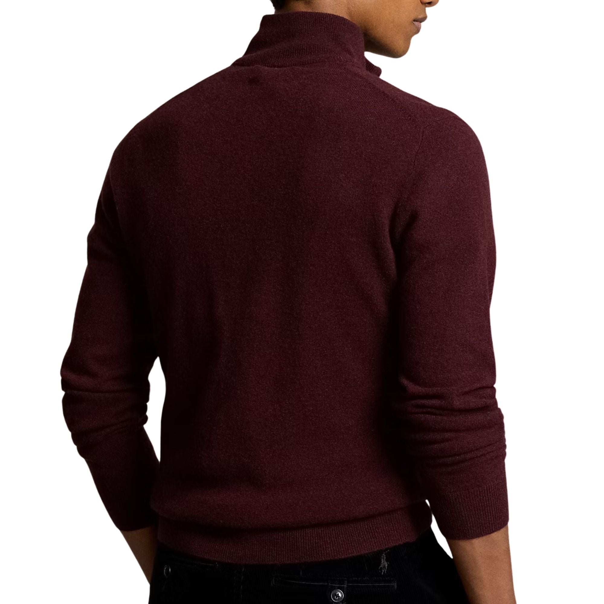 Polo Ralph Lauren Wool Quarter-Zip Jumper - Wine
