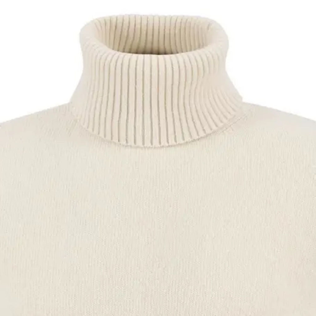 Barbour Kelp Roll-Neck Jumper - Whisper White