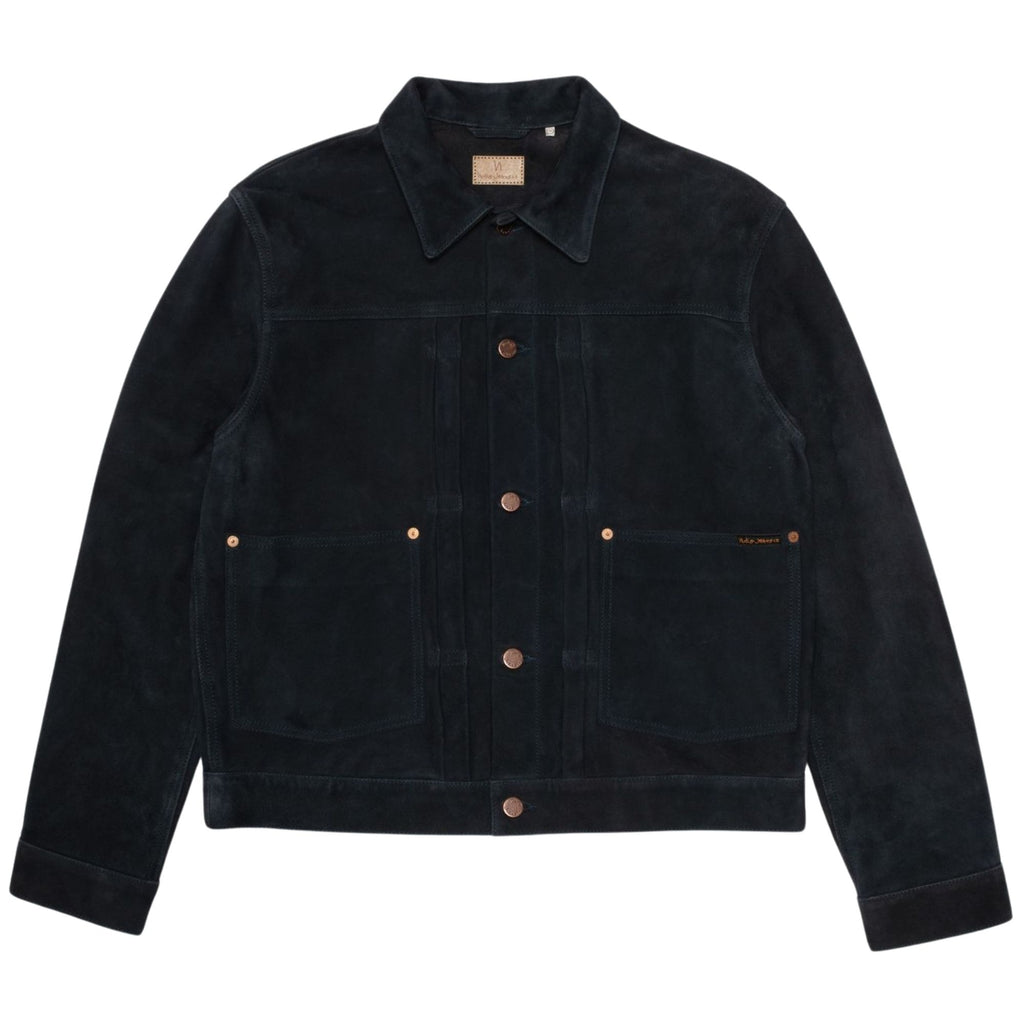 Nudie Jeans Dante II Suede Jacket - Navy
