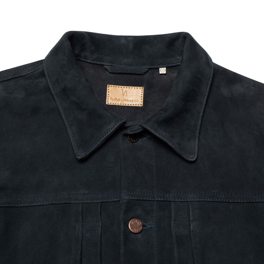 Nudie Jeans Dante II Suede Jacket - Navy