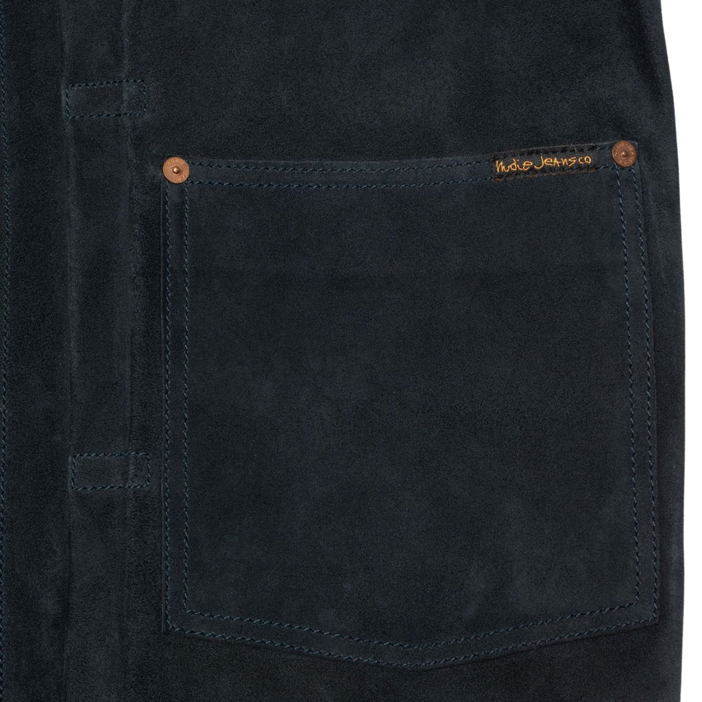 Nudie Jeans Dante II Suede Jacket - Navy