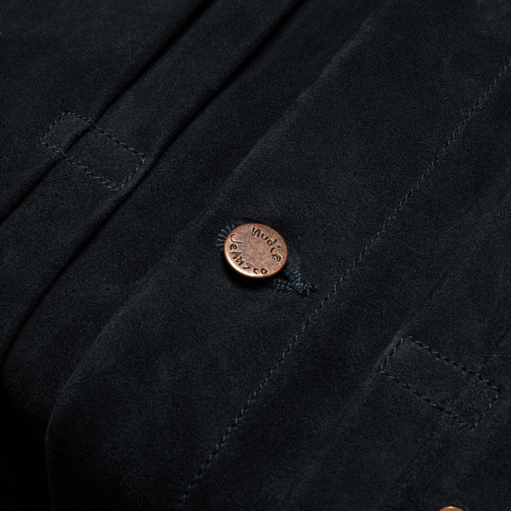 Nudie Jeans Dante II Suede Jacket - Navy