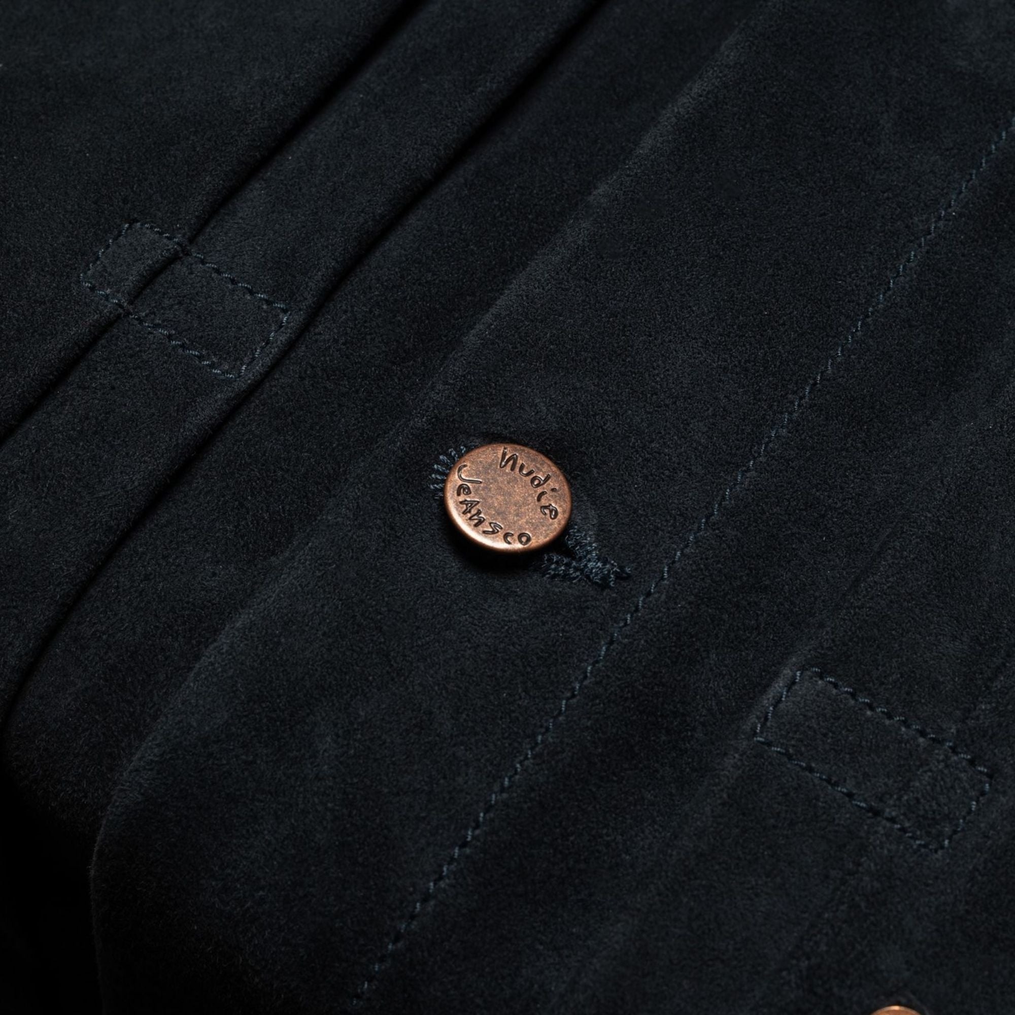 Nudie Jeans Dante II Suede Jacket - Navy