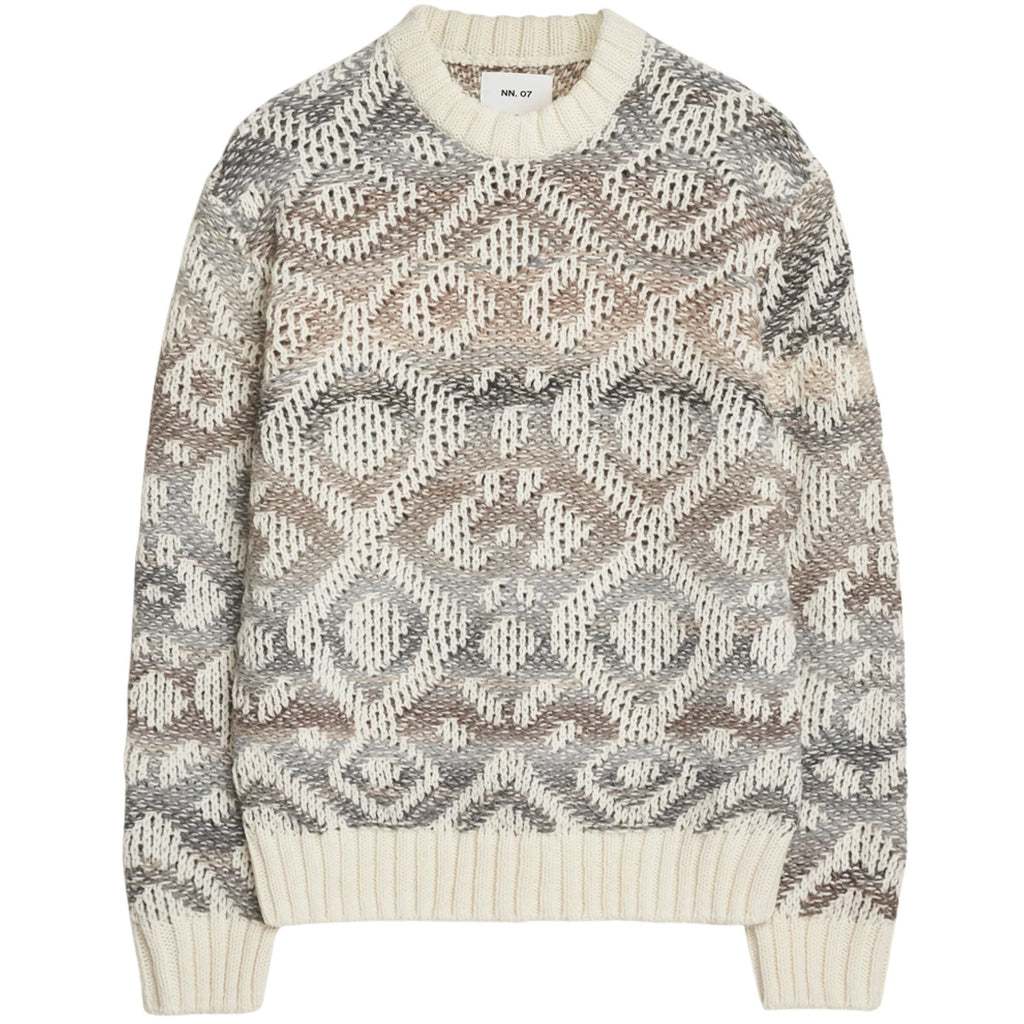 NN07 Brady Heavy Knitted Sweater - Ivory