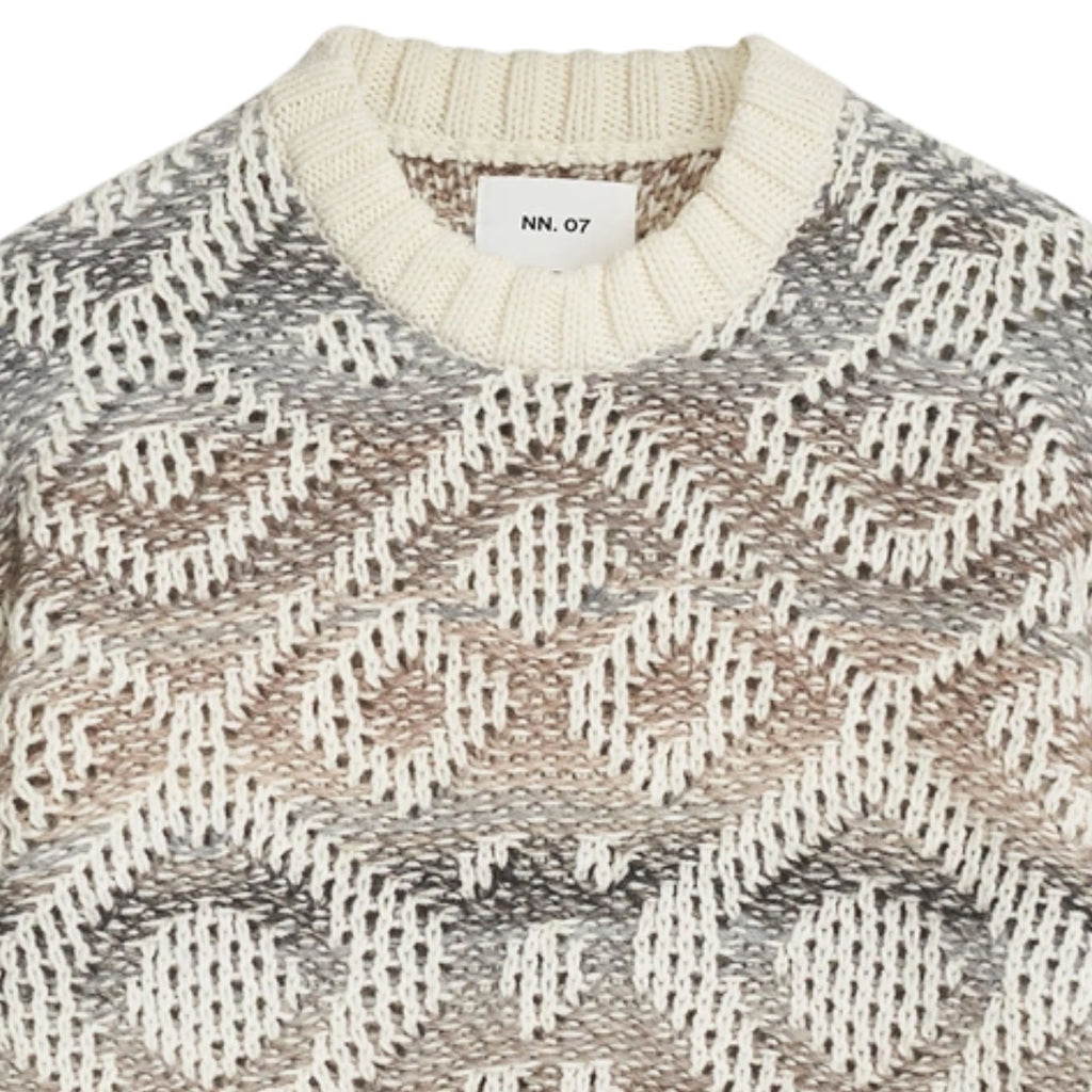 NN07 Brady Heavy Knitted Sweater - Ivory