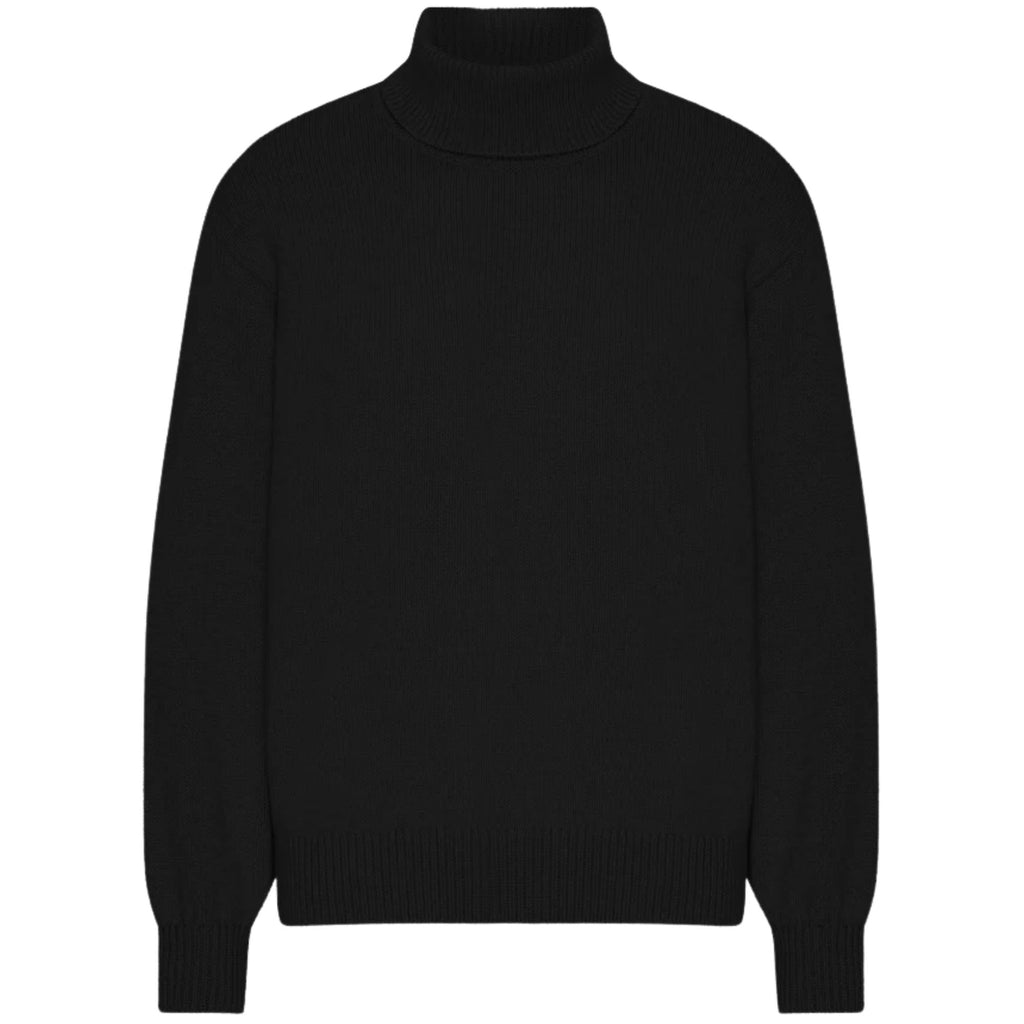 Colorful Standard Merino Wool Turtleneck - Deep Black