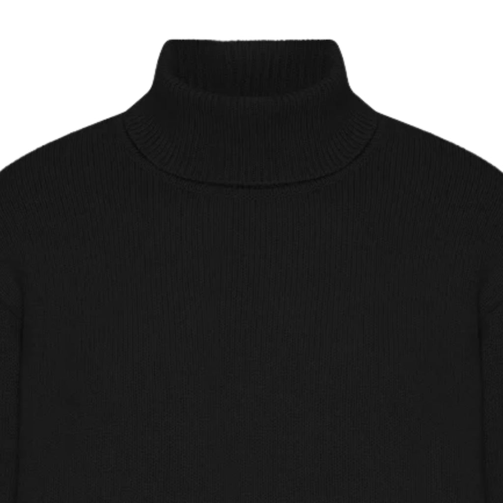 Colorful Standard Merino Wool Turtleneck - Deep Black