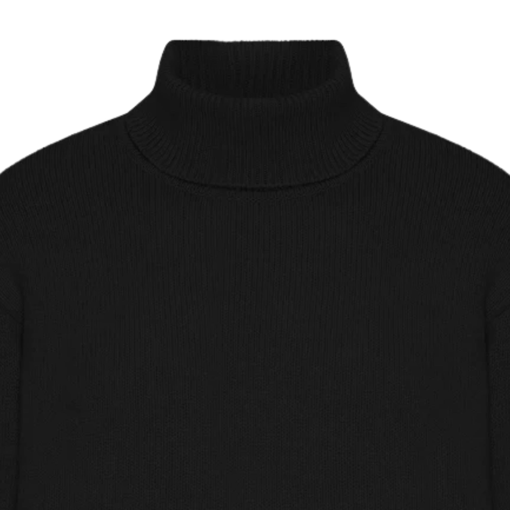 Colorful Standard Merino Wool Turtleneck - Deep Black