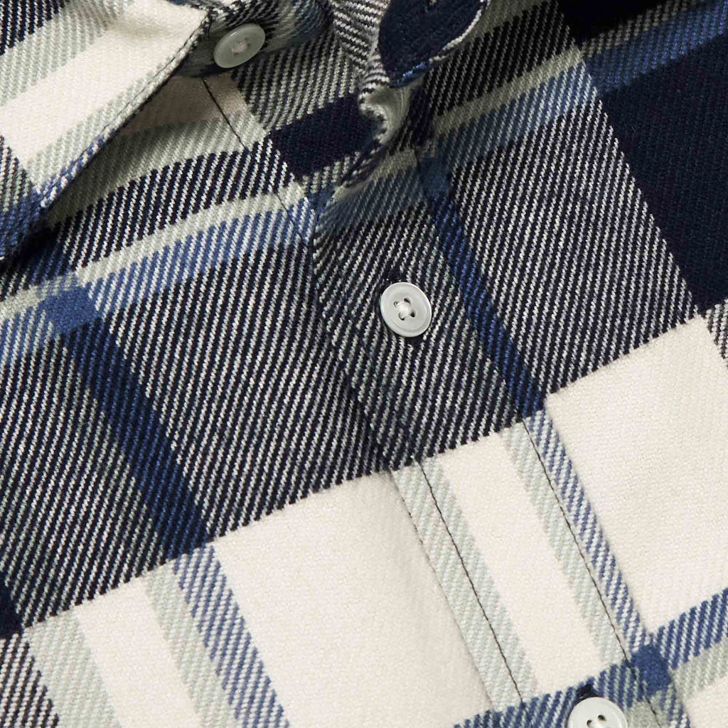 Portuguese Flannel Beck Checked Organic Cotton Shirt - Blue