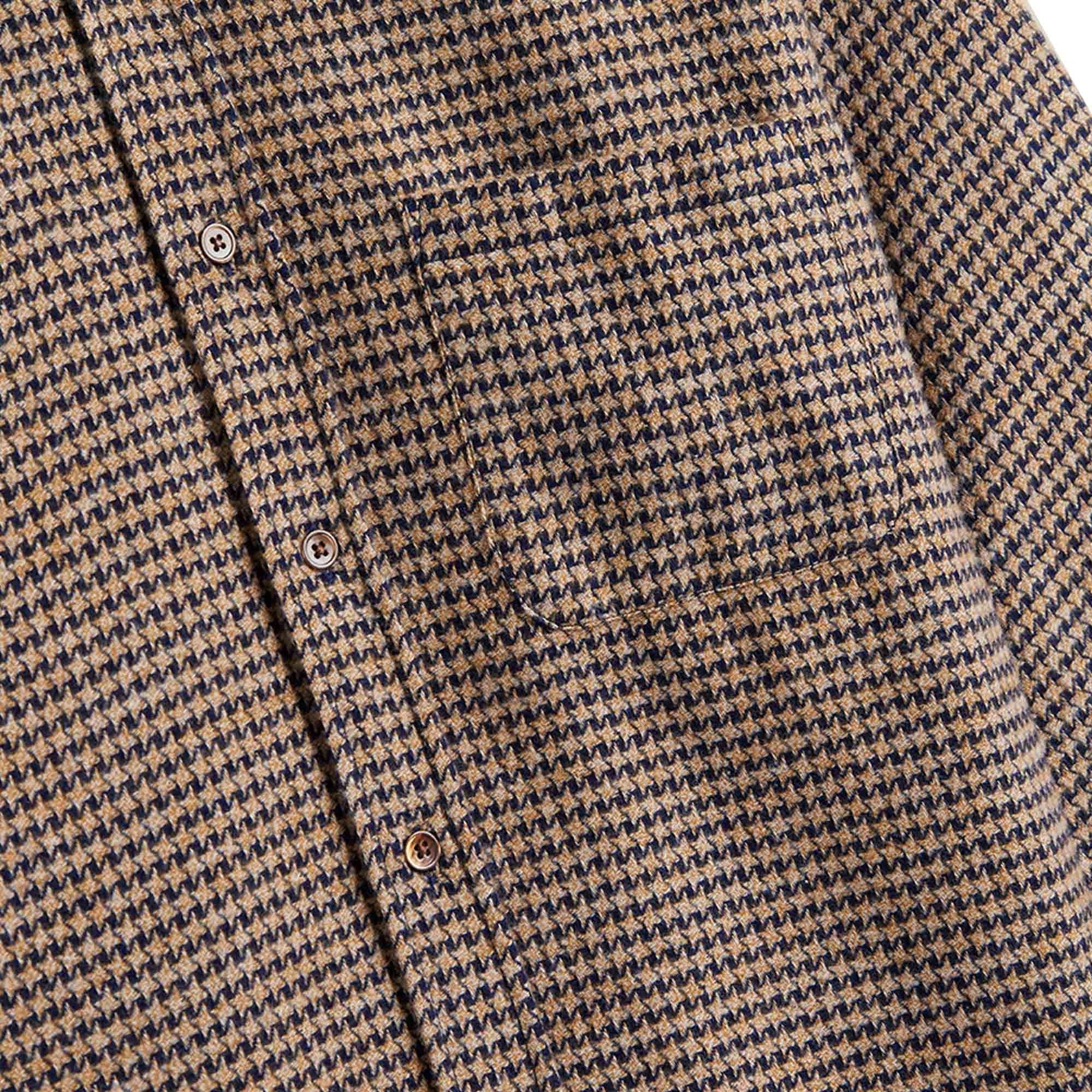 Portuguese Flannel Abstract Pied Poule - Navy