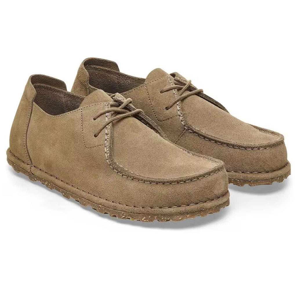 Birkenstock Utti Lace Suede Leather - Gray Taupe