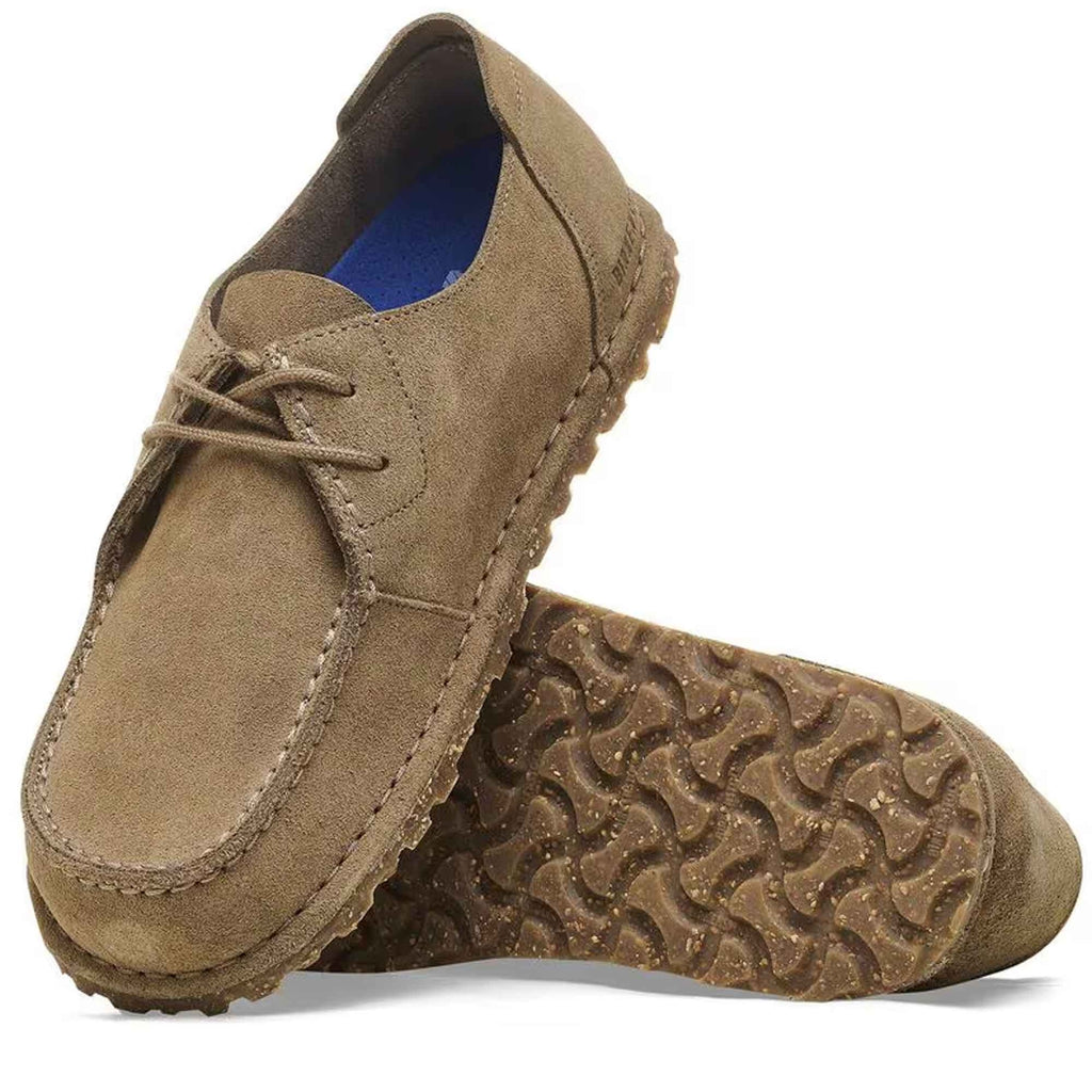 Birkenstock Utti Lace Suede Leather - Gray Taupe