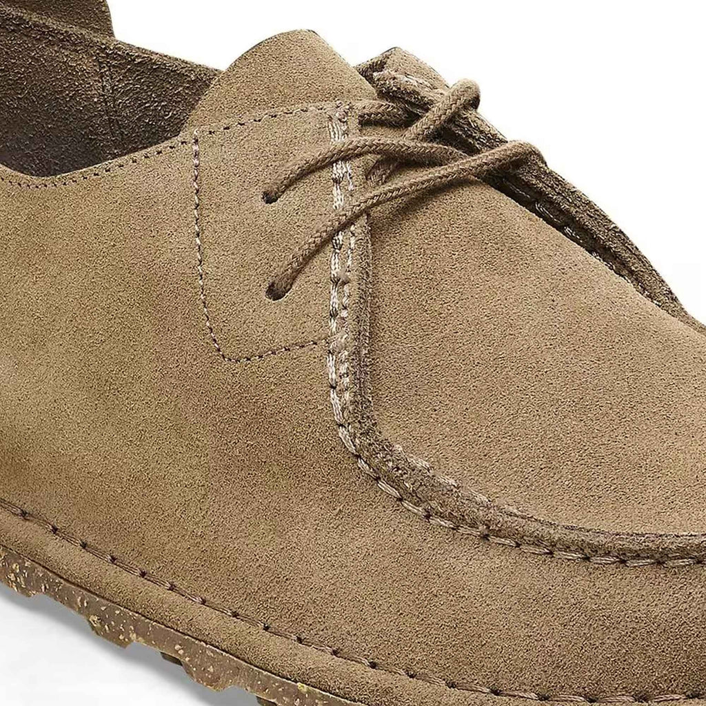 Birkenstock Utti Lace Suede Leather - Gray Taupe