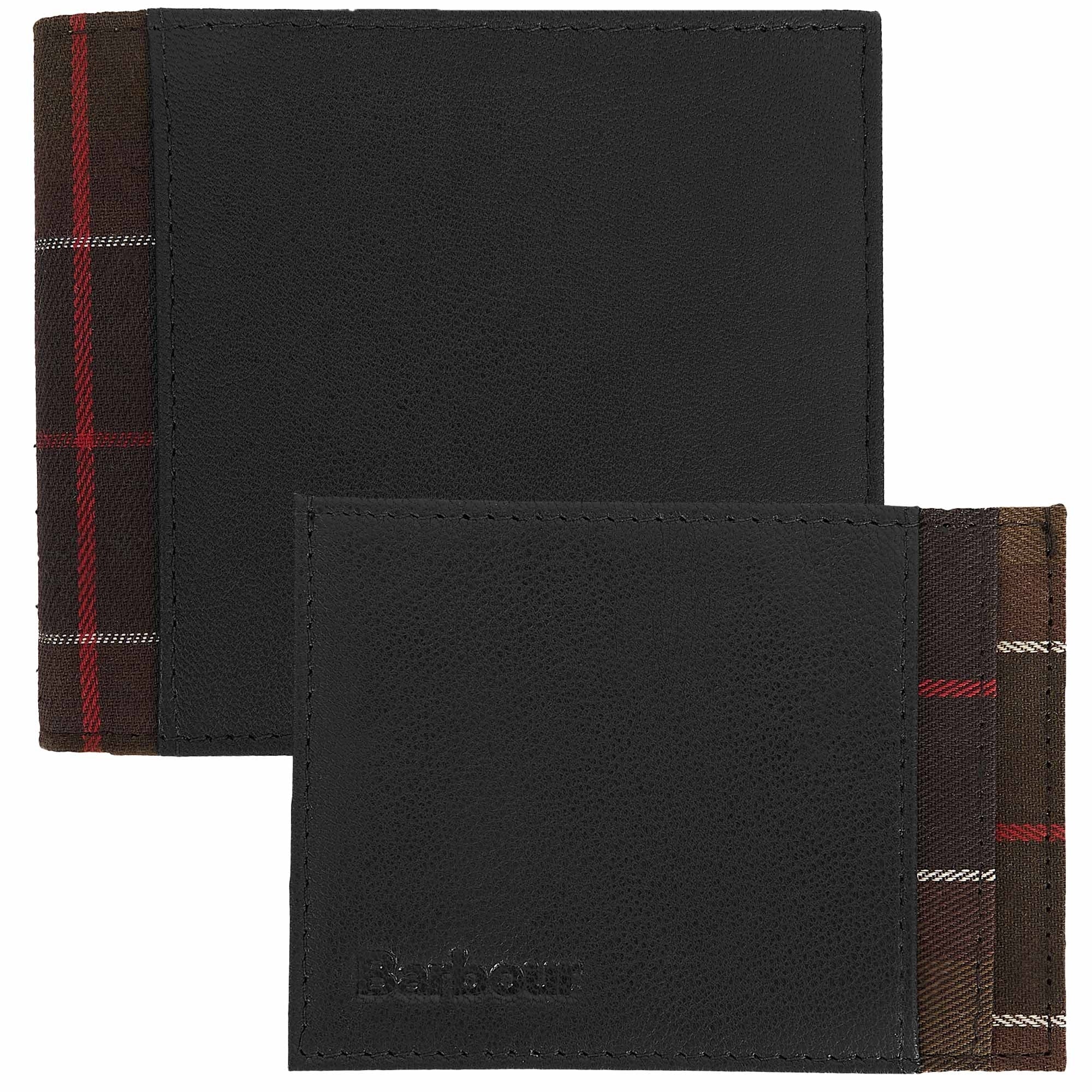 Barbour Wallet & Card Holder Gift Set - Black
